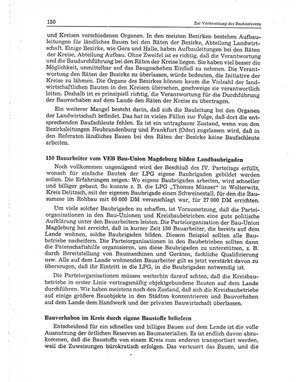 Neuer Weg (NW), Organ des Zentralkomitees (ZK) der SED (Sozialistische Einheitspartei Deutschlands) für Fragen des Parteiaufbaus und des Parteilebens, 10. Jahrgang [Deutsche Demokratische Republik (DDR)] 1955, Seite 150 (NW ZK SED DDR 1955, S. 150)