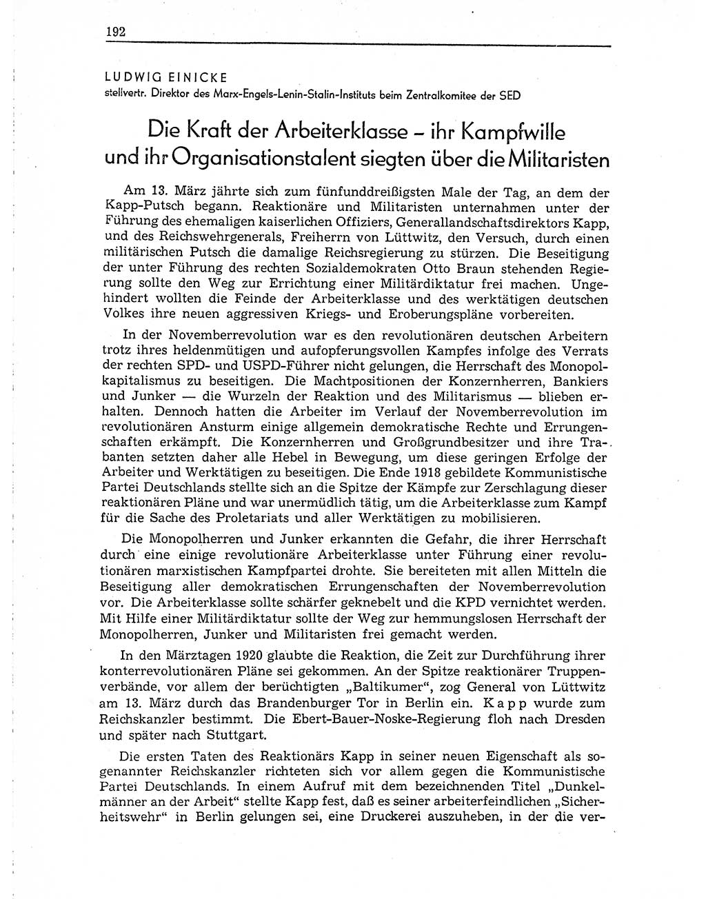 Neuer Weg (NW), Organ des Zentralkomitees (ZK) der SED (Sozialistische Einheitspartei Deutschlands) für Fragen des Parteiaufbaus und des Parteilebens, 10. Jahrgang [Deutsche Demokratische Republik (DDR)] 1955, Seite 192 (NW ZK SED DDR 1955, S. 192)