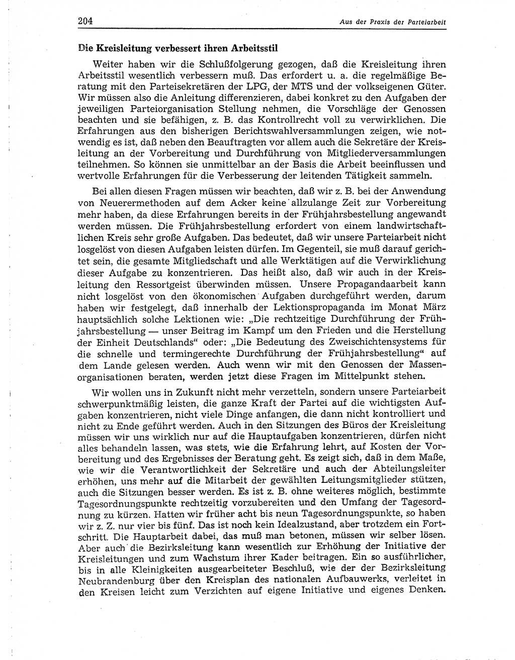 Neuer Weg (NW), Organ des Zentralkomitees (ZK) der SED (Sozialistische Einheitspartei Deutschlands) für Fragen des Parteiaufbaus und des Parteilebens, 10. Jahrgang [Deutsche Demokratische Republik (DDR)] 1955, Seite 204 (NW ZK SED DDR 1955, S. 204)