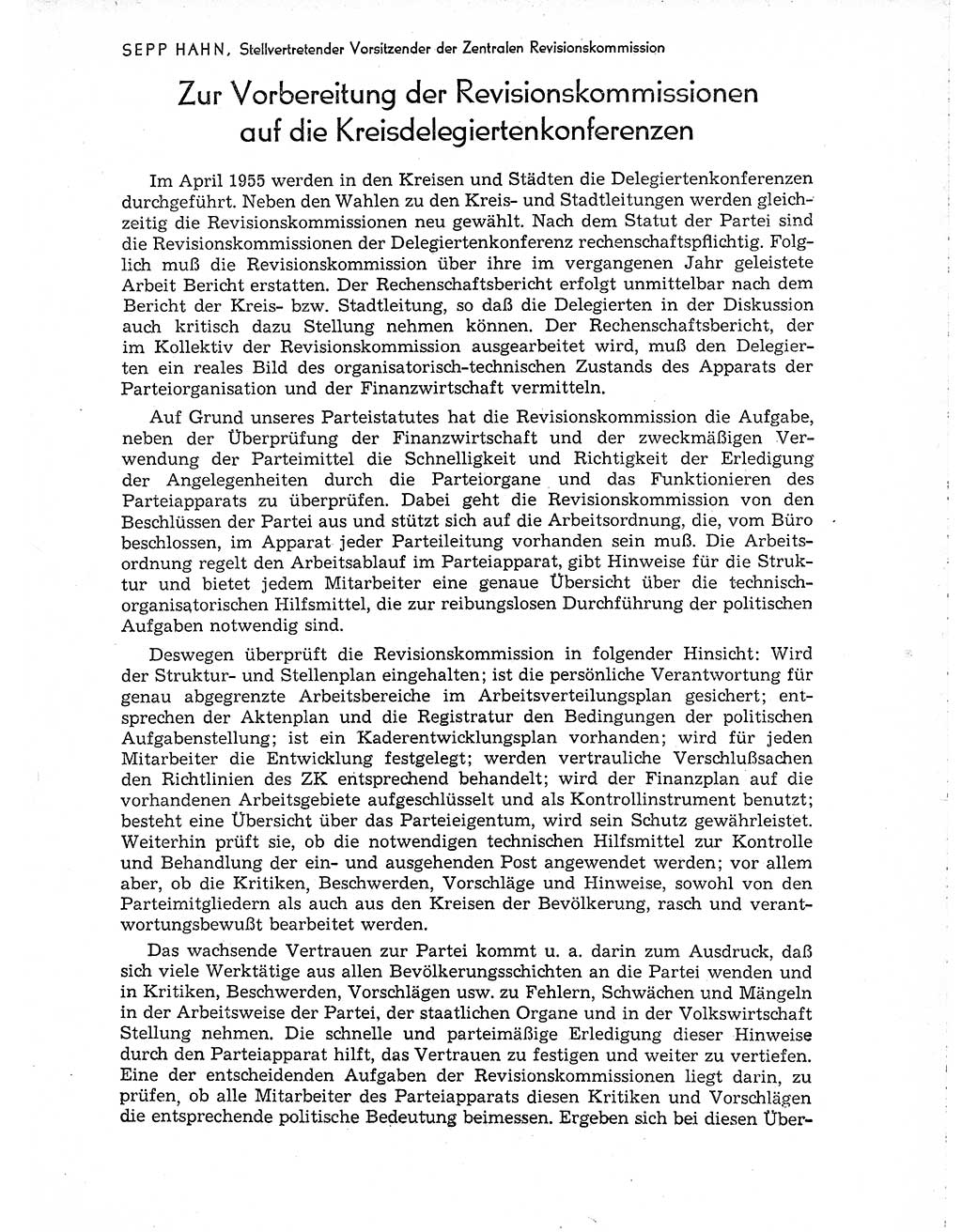 Neuer Weg (NW), Organ des Zentralkomitees (ZK) der SED (Sozialistische Einheitspartei Deutschlands) für Fragen des Parteiaufbaus und des Parteilebens, 10. Jahrgang [Deutsche Demokratische Republik (DDR)] 1955, Seite 249 (NW ZK SED DDR 1955, S. 249)