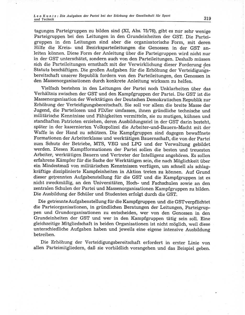 Neuer Weg (NW), Organ des Zentralkomitees (ZK) der SED (Sozialistische Einheitspartei Deutschlands) für Fragen des Parteiaufbaus und des Parteilebens, 10. Jahrgang [Deutsche Demokratische Republik (DDR)] 1955, Seite 319 (NW ZK SED DDR 1955, S. 319)