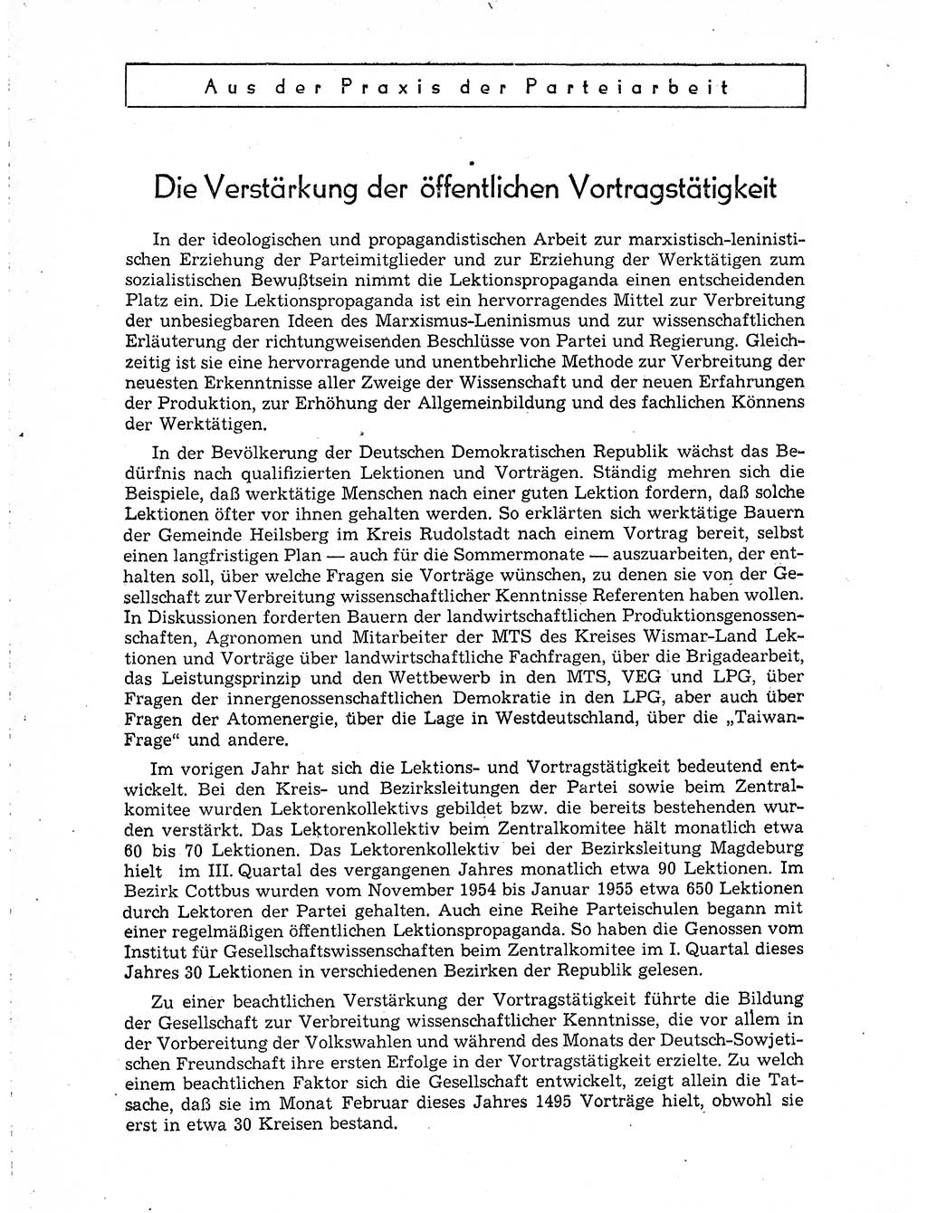 Neuer Weg (NW), Organ des Zentralkomitees (ZK) der SED (Sozialistische Einheitspartei Deutschlands) für Fragen des Parteiaufbaus und des Parteilebens, 10. Jahrgang [Deutsche Demokratische Republik (DDR)] 1955, Seite 330 (NW ZK SED DDR 1955, S. 330)