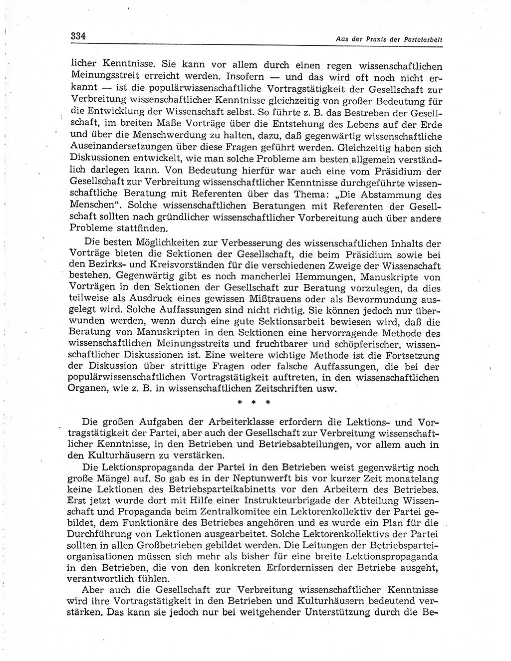 Neuer Weg (NW), Organ des Zentralkomitees (ZK) der SED (Sozialistische Einheitspartei Deutschlands) für Fragen des Parteiaufbaus und des Parteilebens, 10. Jahrgang [Deutsche Demokratische Republik (DDR)] 1955, Seite 334 (NW ZK SED DDR 1955, S. 334)