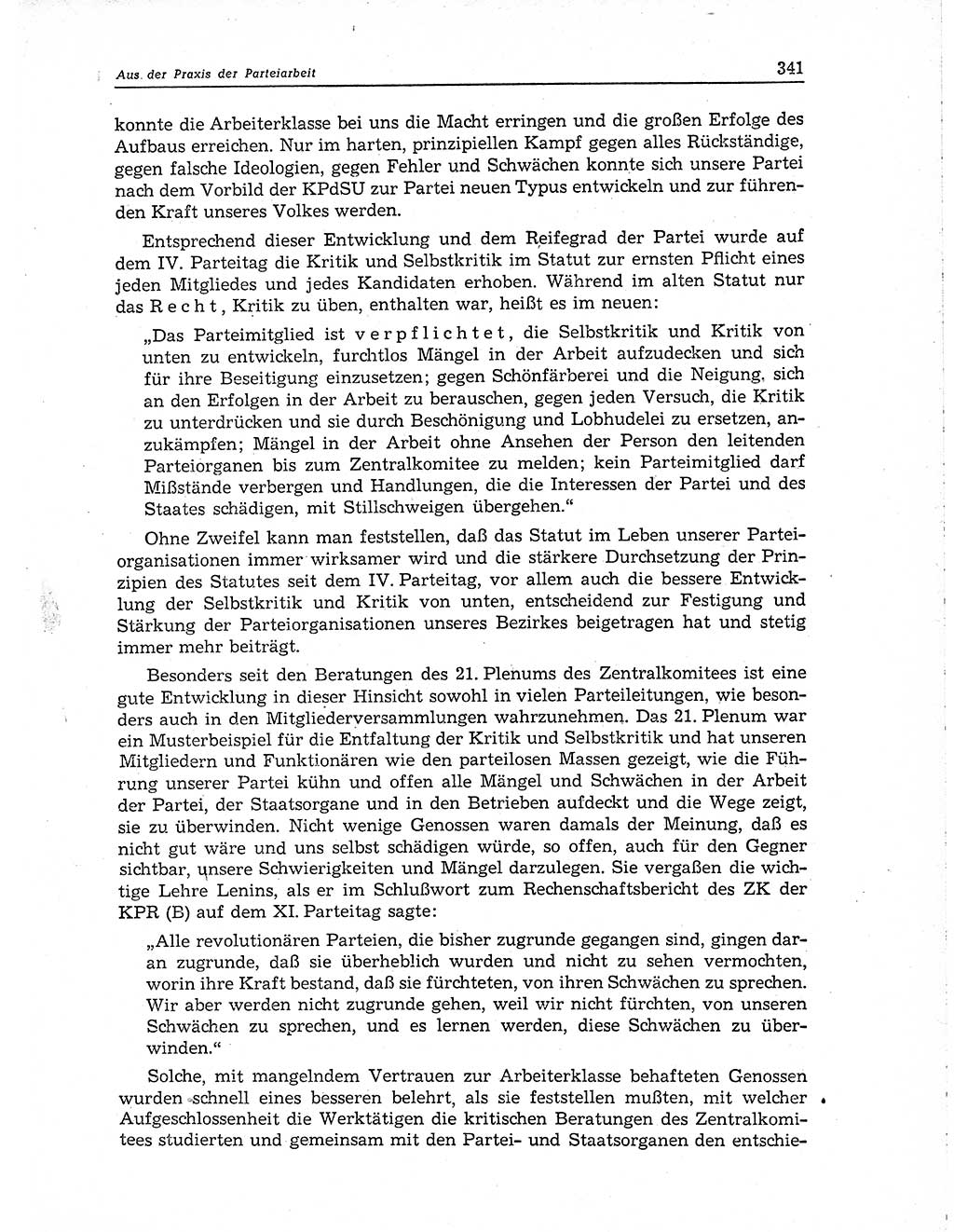 Neuer Weg (NW), Organ des Zentralkomitees (ZK) der SED (Sozialistische Einheitspartei Deutschlands) für Fragen des Parteiaufbaus und des Parteilebens, 10. Jahrgang [Deutsche Demokratische Republik (DDR)] 1955, Seite 341 (NW ZK SED DDR 1955, S. 341)