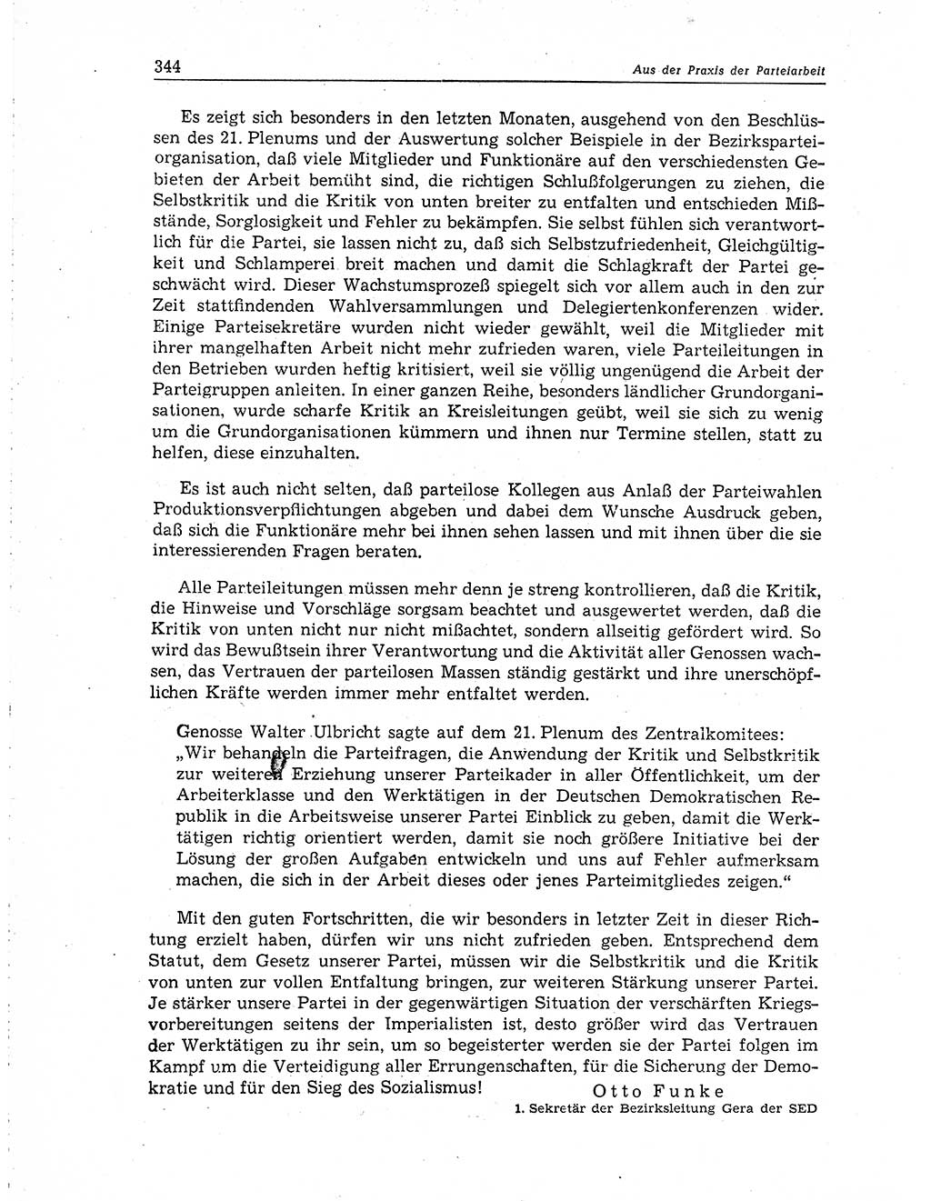 Neuer Weg (NW), Organ des Zentralkomitees (ZK) der SED (Sozialistische Einheitspartei Deutschlands) für Fragen des Parteiaufbaus und des Parteilebens, 10. Jahrgang [Deutsche Demokratische Republik (DDR)] 1955, Seite 344 (NW ZK SED DDR 1955, S. 344)