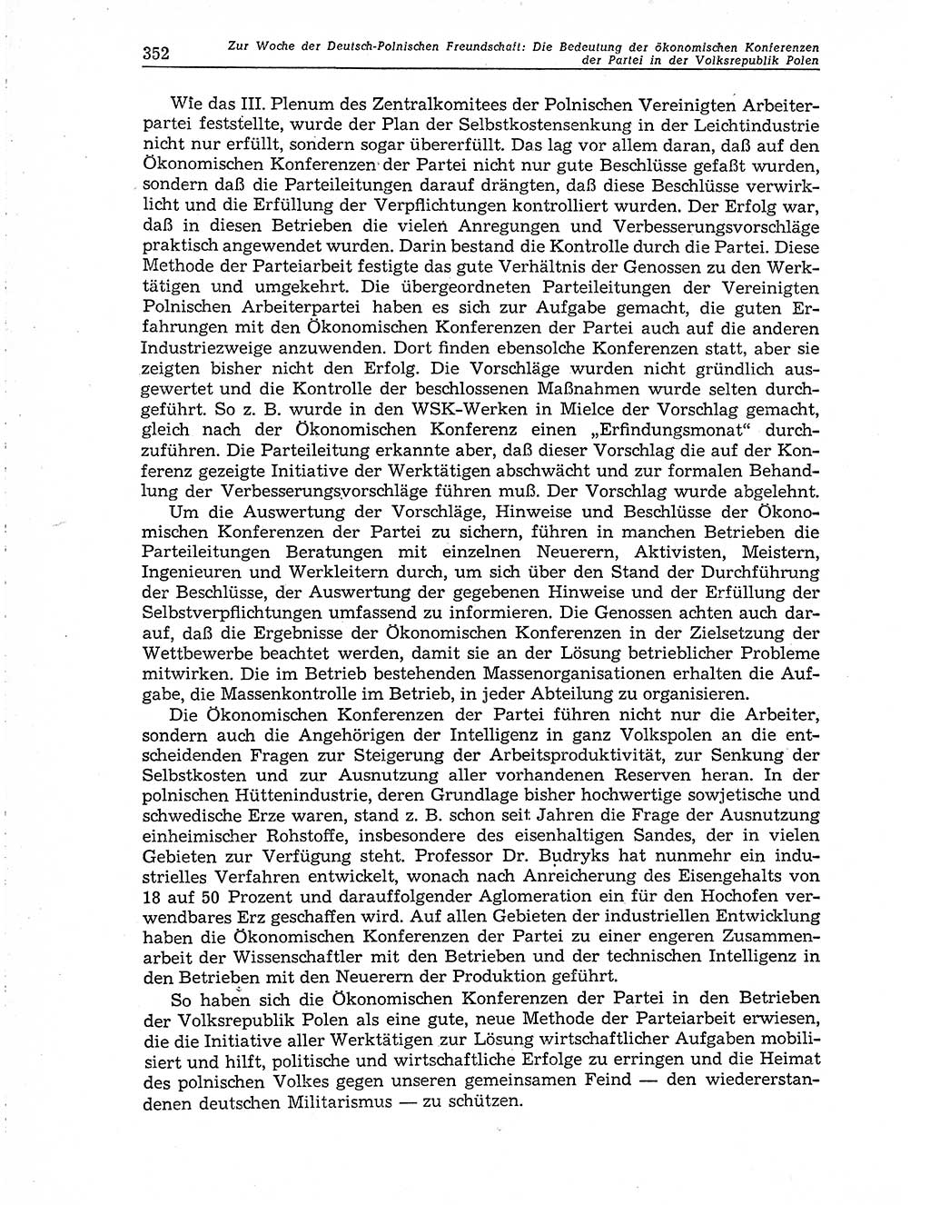 Neuer Weg (NW), Organ des Zentralkomitees (ZK) der SED (Sozialistische Einheitspartei Deutschlands) für Fragen des Parteiaufbaus und des Parteilebens, 10. Jahrgang [Deutsche Demokratische Republik (DDR)] 1955, Seite 352 (NW ZK SED DDR 1955, S. 352)