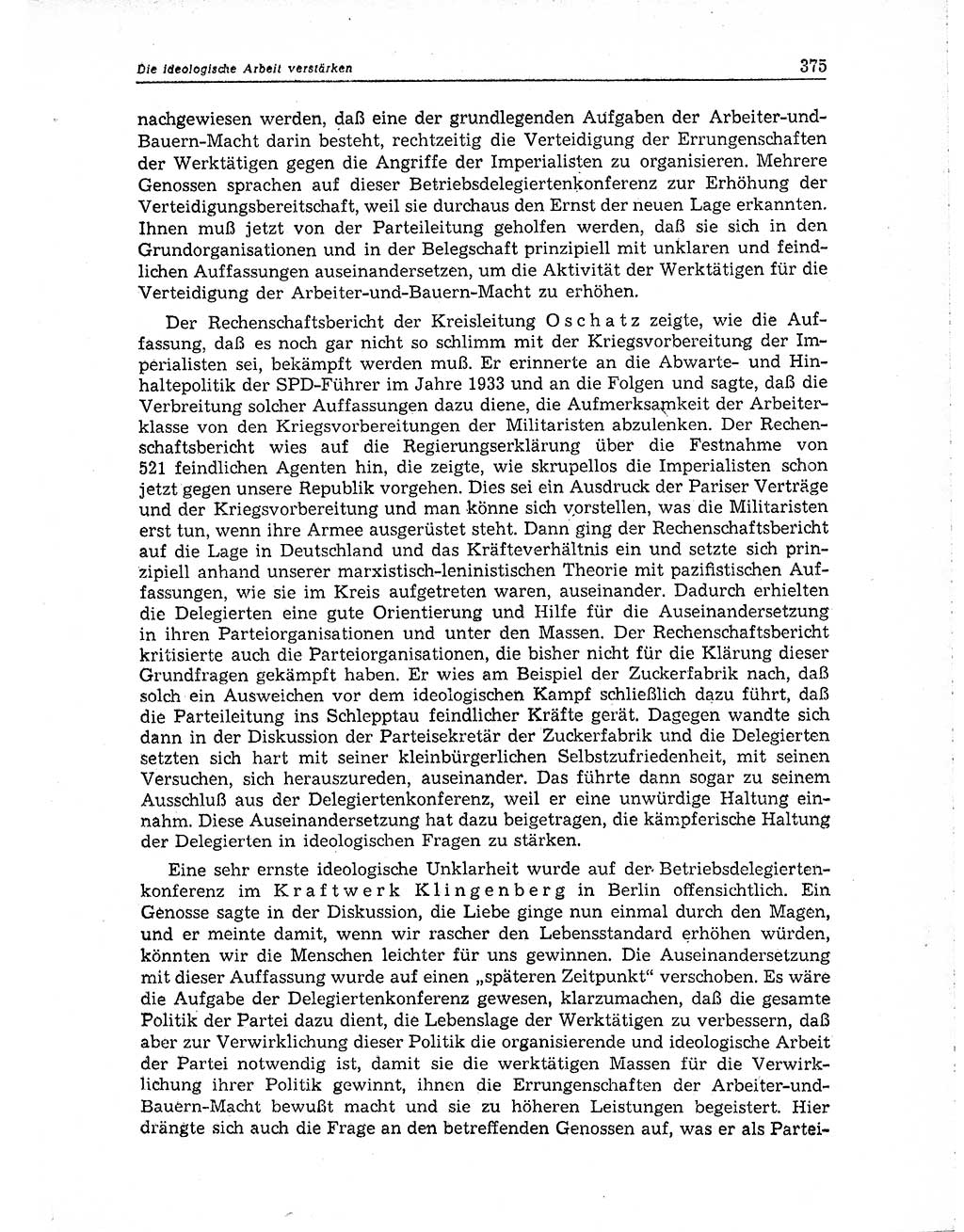 Neuer Weg (NW), Organ des Zentralkomitees (ZK) der SED (Sozialistische Einheitspartei Deutschlands) für Fragen des Parteiaufbaus und des Parteilebens, 10. Jahrgang [Deutsche Demokratische Republik (DDR)] 1955, Seite 375 (NW ZK SED DDR 1955, S. 375)