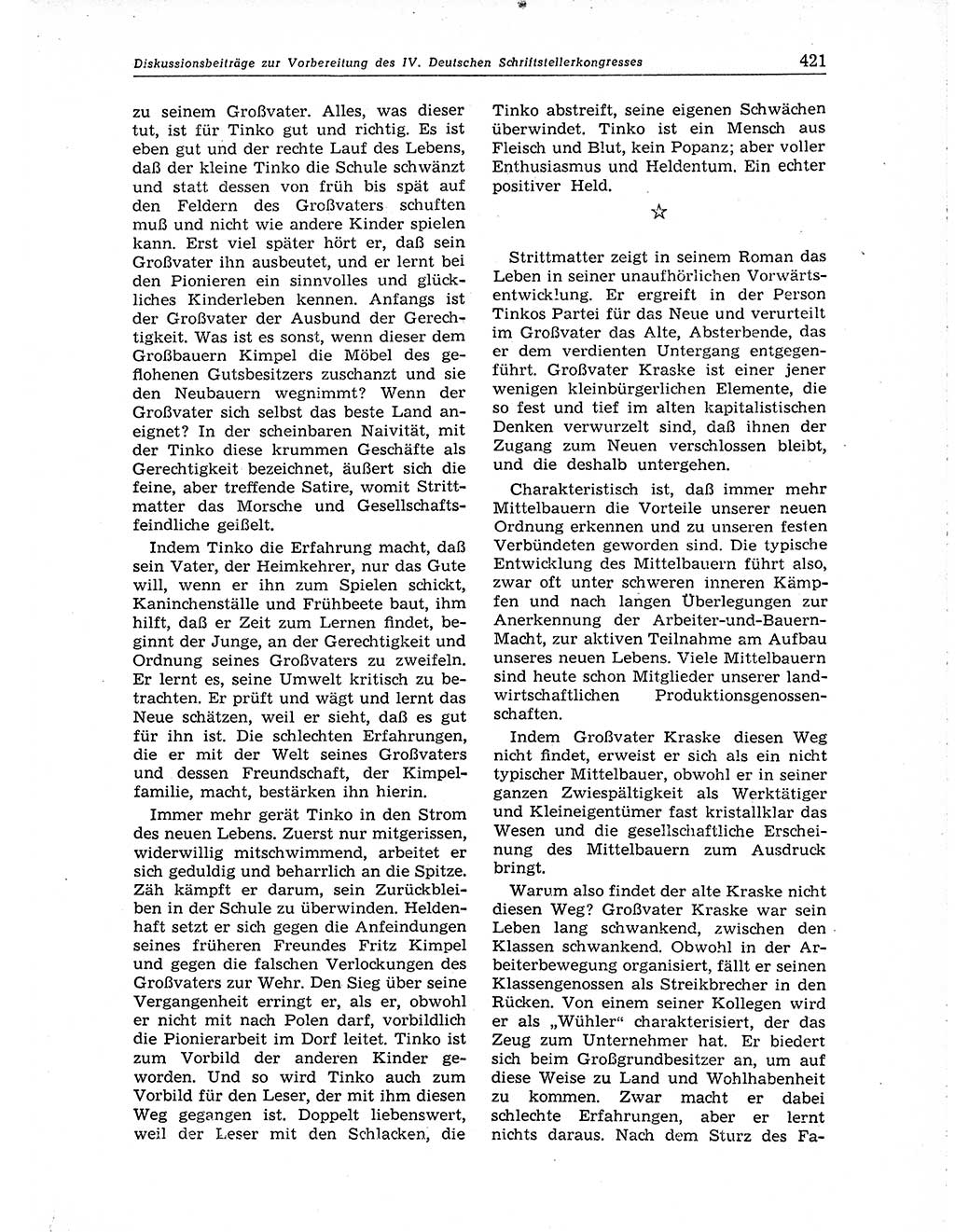 Neuer Weg (NW), Organ des Zentralkomitees (ZK) der SED (Sozialistische Einheitspartei Deutschlands) für Fragen des Parteiaufbaus und des Parteilebens, 10. Jahrgang [Deutsche Demokratische Republik (DDR)] 1955, Seite 421 (NW ZK SED DDR 1955, S. 421)