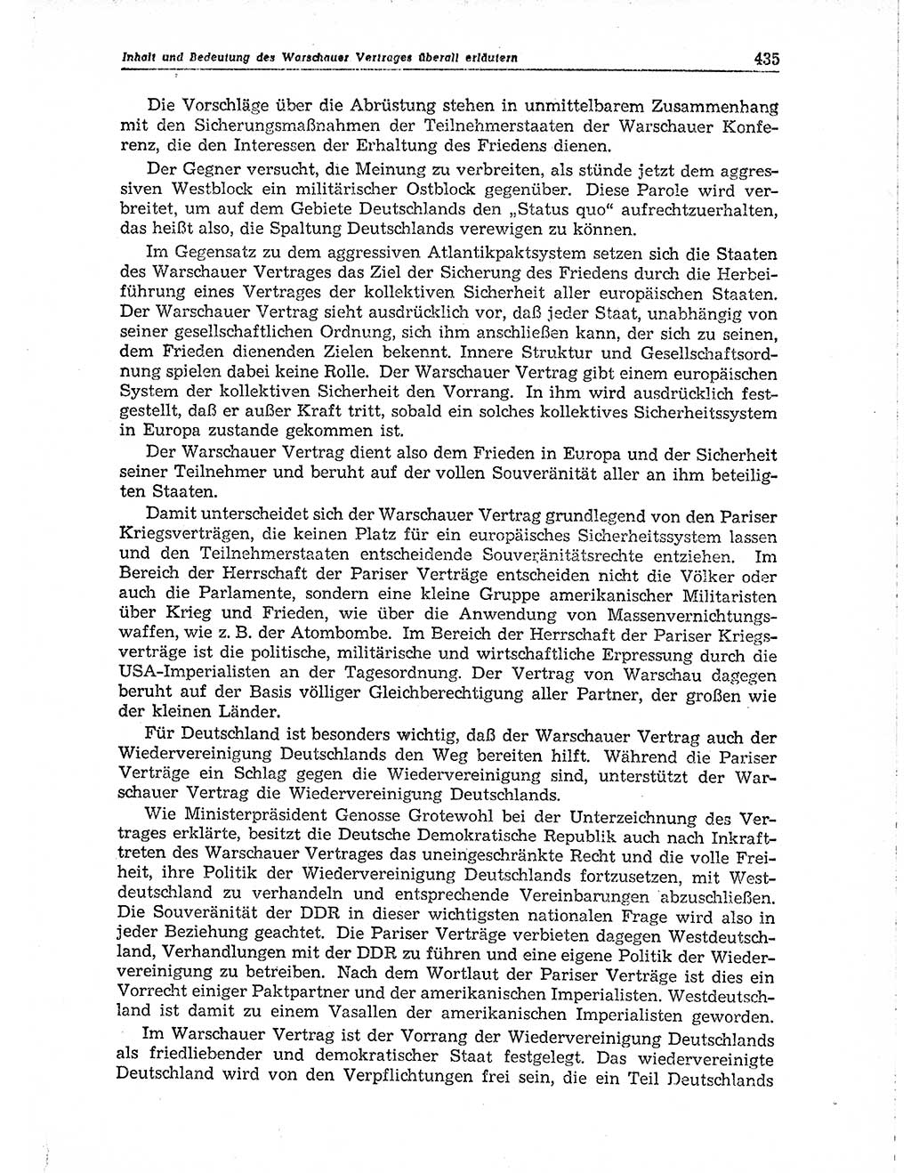 Neuer Weg (NW), Organ des Zentralkomitees (ZK) der SED (Sozialistische Einheitspartei Deutschlands) für Fragen des Parteiaufbaus und des Parteilebens, 10. Jahrgang [Deutsche Demokratische Republik (DDR)] 1955, Seite 435 (NW ZK SED DDR 1955, S. 435)