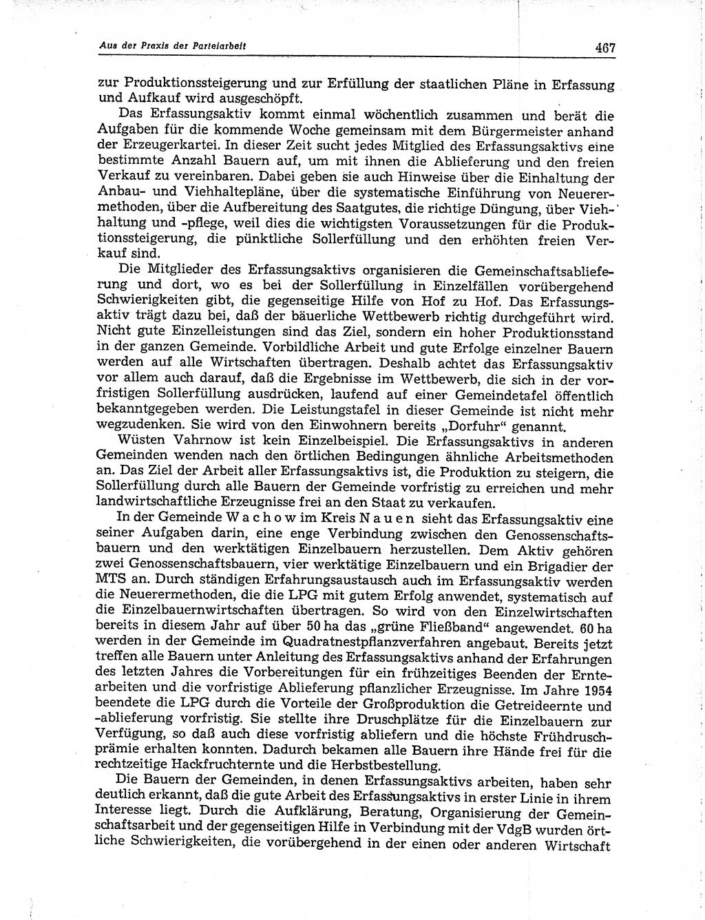 Neuer Weg (NW), Organ des Zentralkomitees (ZK) der SED (Sozialistische Einheitspartei Deutschlands) für Fragen des Parteiaufbaus und des Parteilebens, 10. Jahrgang [Deutsche Demokratische Republik (DDR)] 1955, Seite 467 (NW ZK SED DDR 1955, S. 467)