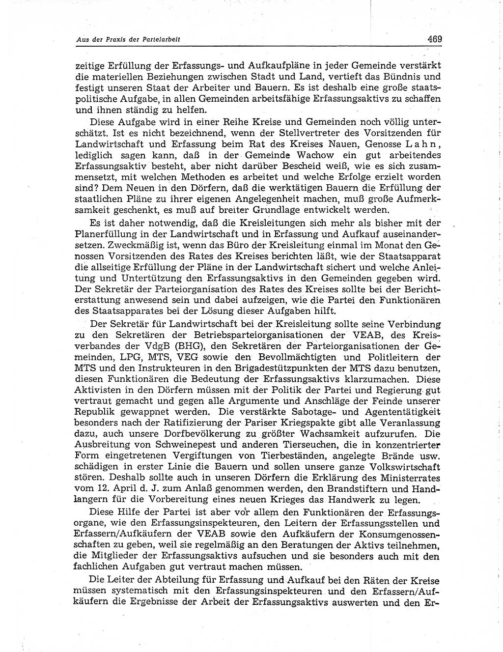 Neuer Weg (NW), Organ des Zentralkomitees (ZK) der SED (Sozialistische Einheitspartei Deutschlands) für Fragen des Parteiaufbaus und des Parteilebens, 10. Jahrgang [Deutsche Demokratische Republik (DDR)] 1955, Seite 469 (NW ZK SED DDR 1955, S. 469)