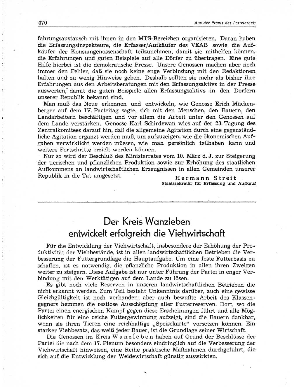 Neuer Weg (NW), Organ des Zentralkomitees (ZK) der SED (Sozialistische Einheitspartei Deutschlands) für Fragen des Parteiaufbaus und des Parteilebens, 10. Jahrgang [Deutsche Demokratische Republik (DDR)] 1955, Seite 470 (NW ZK SED DDR 1955, S. 470)