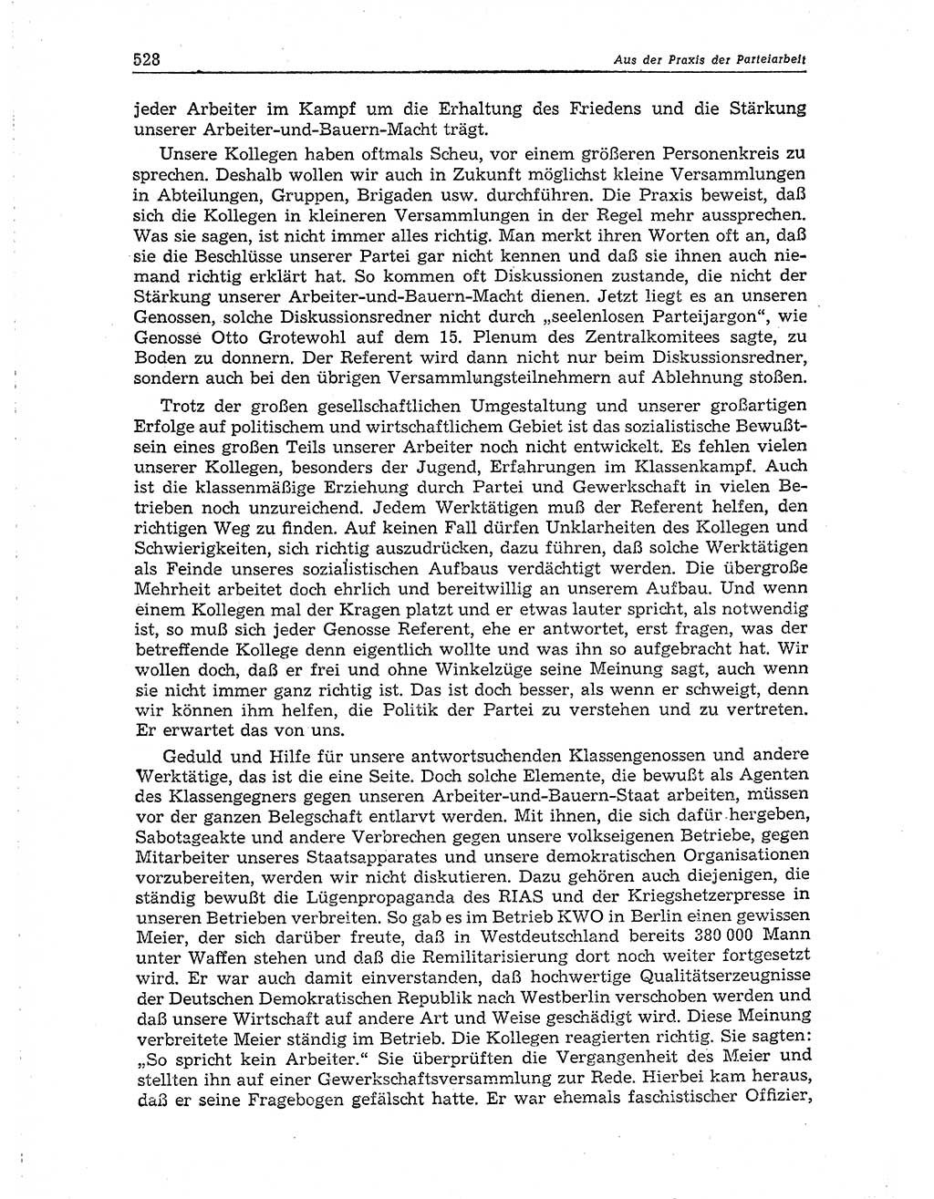 Neuer Weg (NW), Organ des Zentralkomitees (ZK) der SED (Sozialistische Einheitspartei Deutschlands) für Fragen des Parteiaufbaus und des Parteilebens, 10. Jahrgang [Deutsche Demokratische Republik (DDR)] 1955, Seite 528 (NW ZK SED DDR 1955, S. 528)