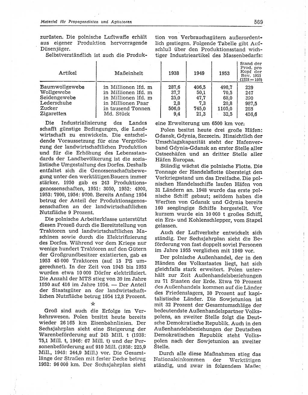 Neuer Weg (NW), Organ des Zentralkomitees (ZK) der SED (Sozialistische Einheitspartei Deutschlands) für Fragen des Parteiaufbaus und des Parteilebens, 10. Jahrgang [Deutsche Demokratische Republik (DDR)] 1955, Seite 569 (NW ZK SED DDR 1955, S. 569)
