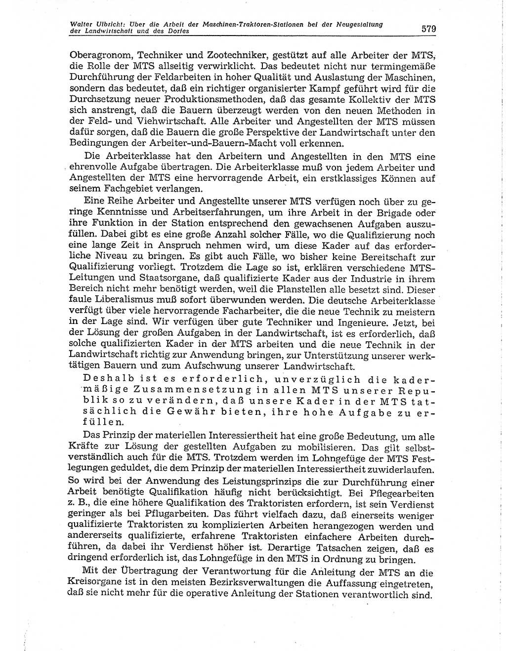 Neuer Weg (NW), Organ des Zentralkomitees (ZK) der SED (Sozialistische Einheitspartei Deutschlands) für Fragen des Parteiaufbaus und des Parteilebens, 10. Jahrgang [Deutsche Demokratische Republik (DDR)] 1955, Seite 579 (NW ZK SED DDR 1955, S. 579)