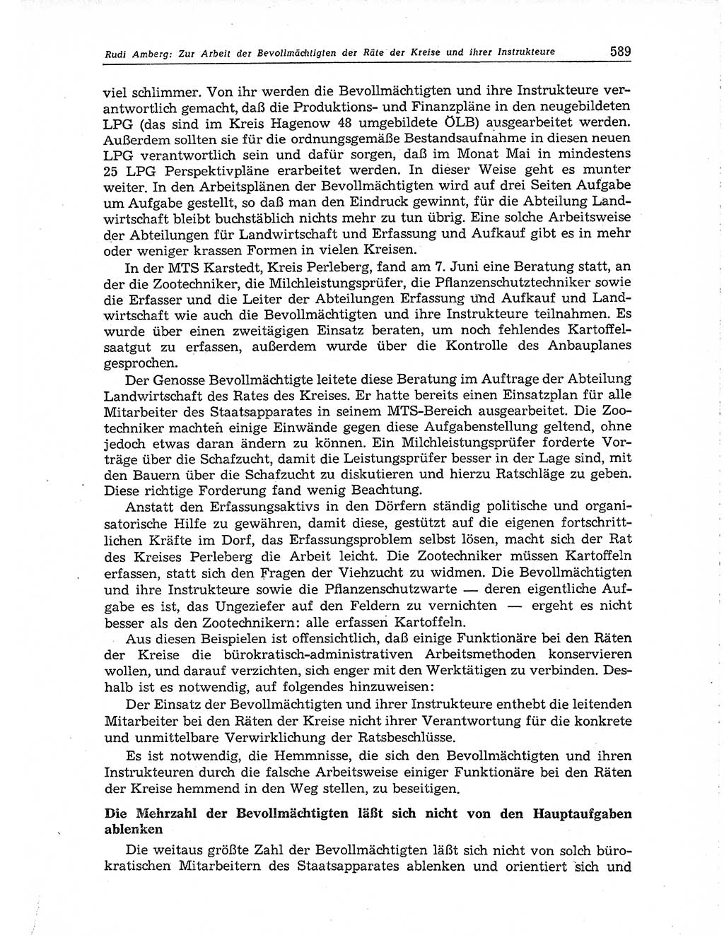 Neuer Weg (NW), Organ des Zentralkomitees (ZK) der SED (Sozialistische Einheitspartei Deutschlands) für Fragen des Parteiaufbaus und des Parteilebens, 10. Jahrgang [Deutsche Demokratische Republik (DDR)] 1955, Seite 589 (NW ZK SED DDR 1955, S. 589)