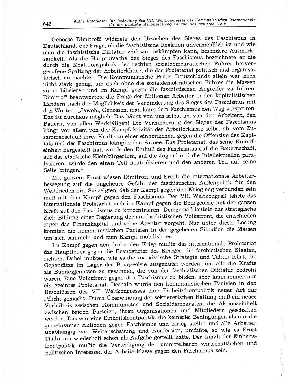 Neuer Weg (NW), Organ des Zentralkomitees (ZK) der SED (Sozialistische Einheitspartei Deutschlands) für Fragen des Parteiaufbaus und des Parteilebens, 10. Jahrgang [Deutsche Demokratische Republik (DDR)] 1955, Seite 646 (NW ZK SED DDR 1955, S. 646)
