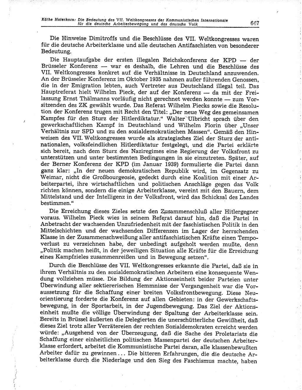 Neuer Weg (NW), Organ des Zentralkomitees (ZK) der SED (Sozialistische Einheitspartei Deutschlands) für Fragen des Parteiaufbaus und des Parteilebens, 10. Jahrgang [Deutsche Demokratische Republik (DDR)] 1955, Seite 647 (NW ZK SED DDR 1955, S. 647)