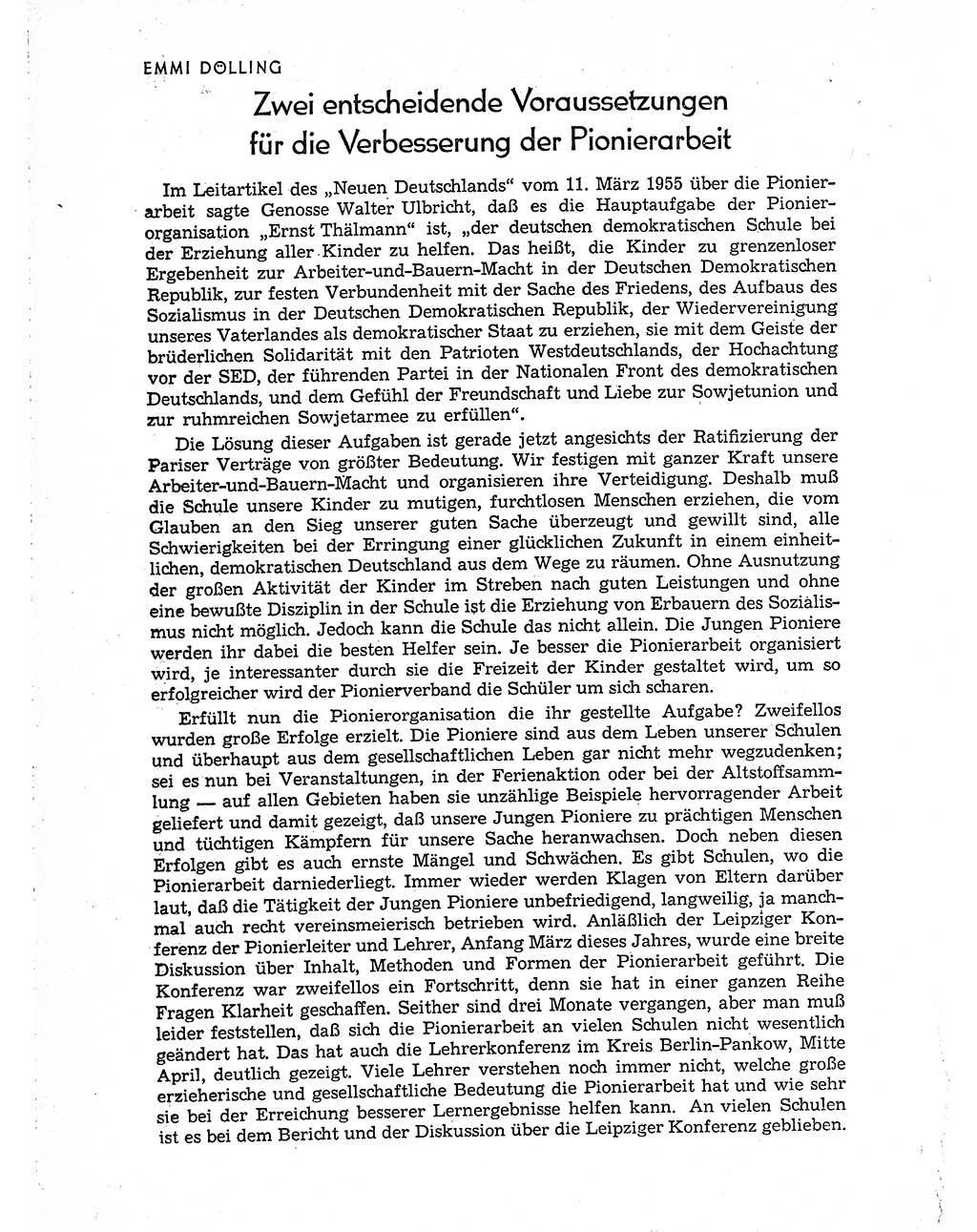 Neuer Weg (NW), Organ des Zentralkomitees (ZK) der SED (Sozialistische Einheitspartei Deutschlands) für Fragen des Parteiaufbaus und des Parteilebens, 10. Jahrgang [Deutsche Demokratische Republik (DDR)] 1955, Seite 664 (NW ZK SED DDR 1955, S. 664)