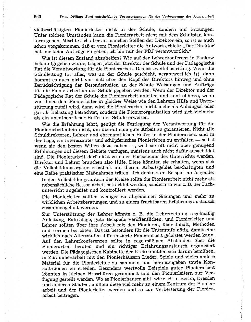 Neuer Weg (NW), Organ des Zentralkomitees (ZK) der SED (Sozialistische Einheitspartei Deutschlands) für Fragen des Parteiaufbaus und des Parteilebens, 10. Jahrgang [Deutsche Demokratische Republik (DDR)] 1955, Seite 666 (NW ZK SED DDR 1955, S. 666)