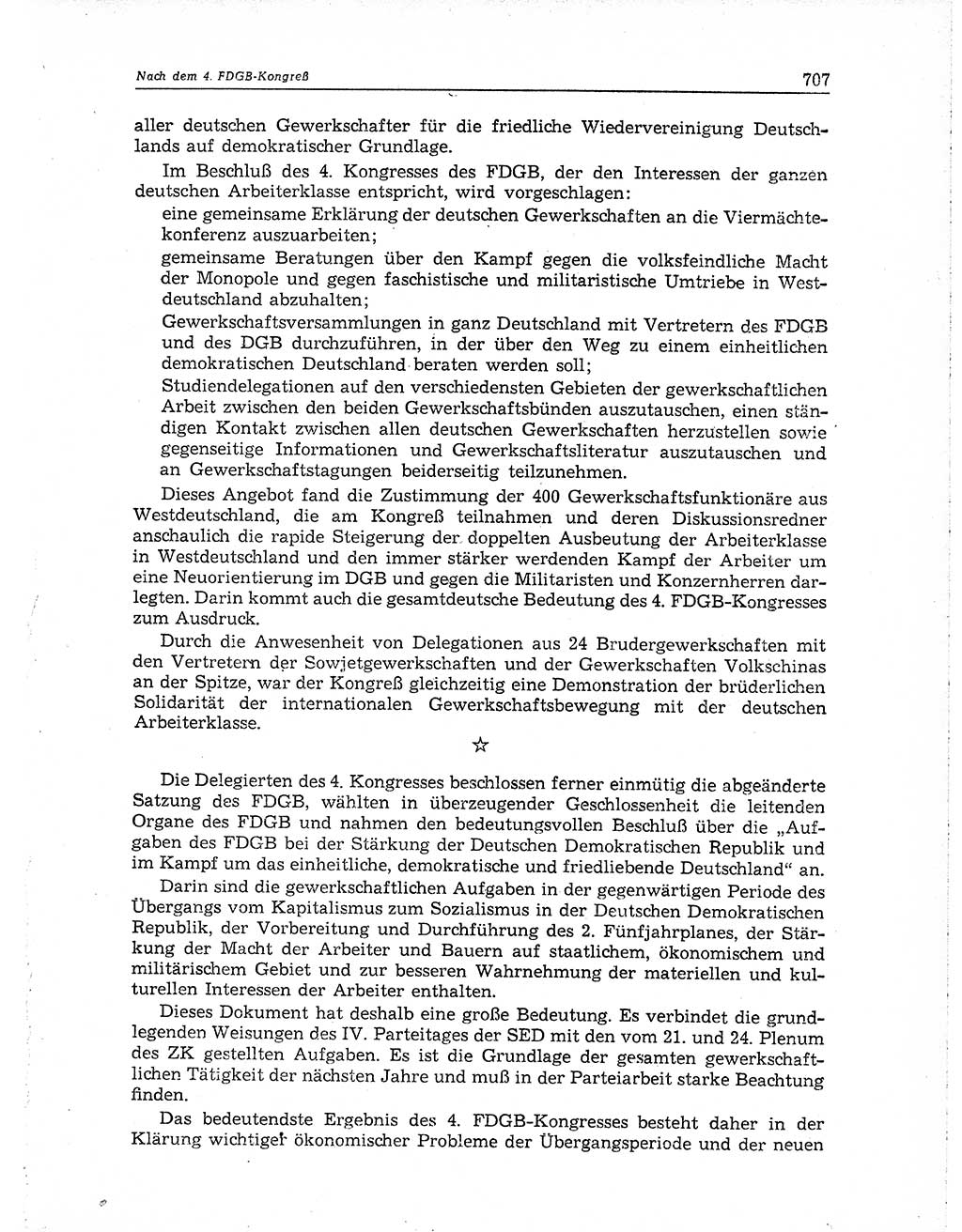 Neuer Weg (NW), Organ des Zentralkomitees (ZK) der SED (Sozialistische Einheitspartei Deutschlands) für Fragen des Parteiaufbaus und des Parteilebens, 10. Jahrgang [Deutsche Demokratische Republik (DDR)] 1955, Seite 707 (NW ZK SED DDR 1955, S. 707)