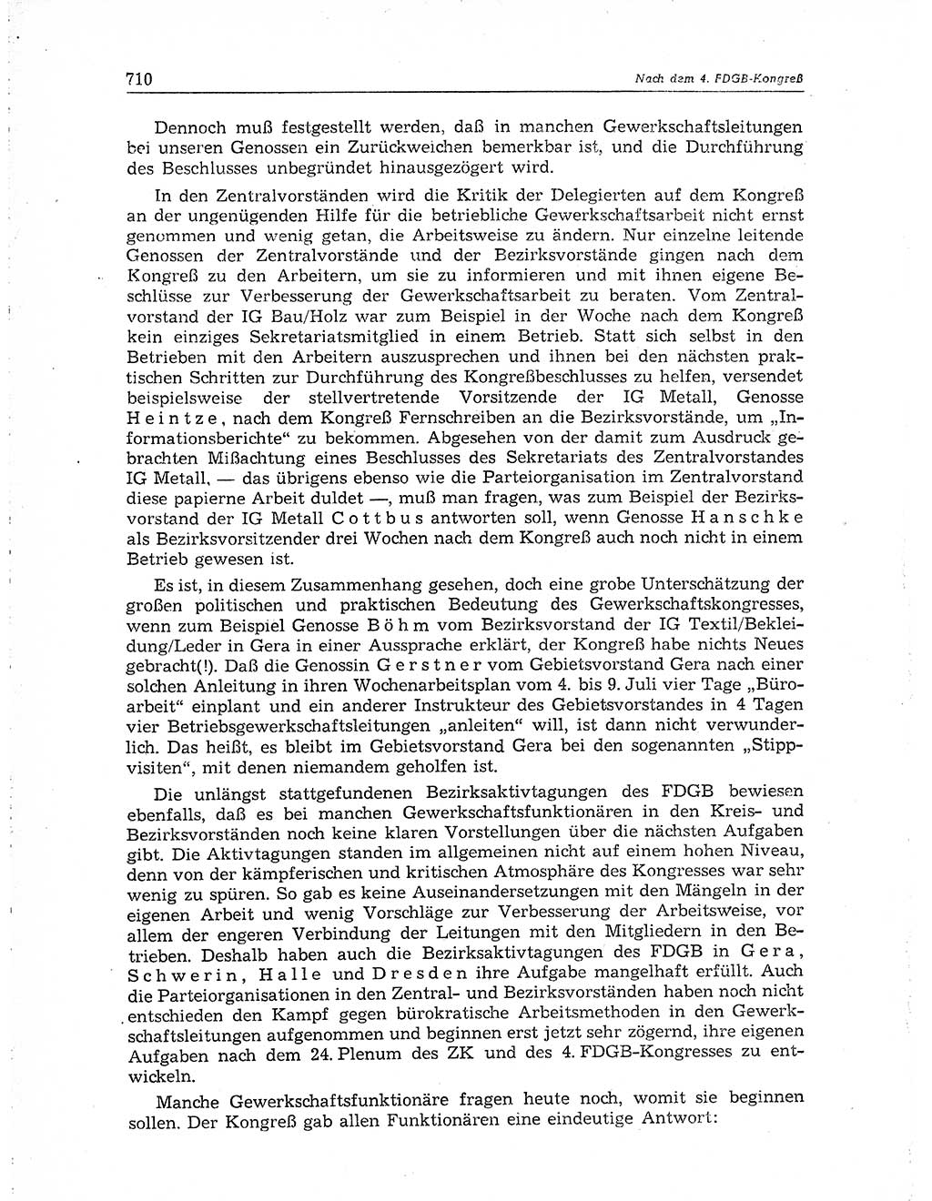 Neuer Weg (NW), Organ des Zentralkomitees (ZK) der SED (Sozialistische Einheitspartei Deutschlands) für Fragen des Parteiaufbaus und des Parteilebens, 10. Jahrgang [Deutsche Demokratische Republik (DDR)] 1955, Seite 710 (NW ZK SED DDR 1955, S. 710)