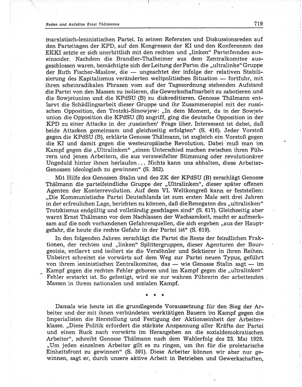 Neuer Weg (NW), Organ des Zentralkomitees (ZK) der SED (Sozialistische Einheitspartei Deutschlands) für Fragen des Parteiaufbaus und des Parteilebens, 10. Jahrgang [Deutsche Demokratische Republik (DDR)] 1955, Seite 719 (NW ZK SED DDR 1955, S. 719)