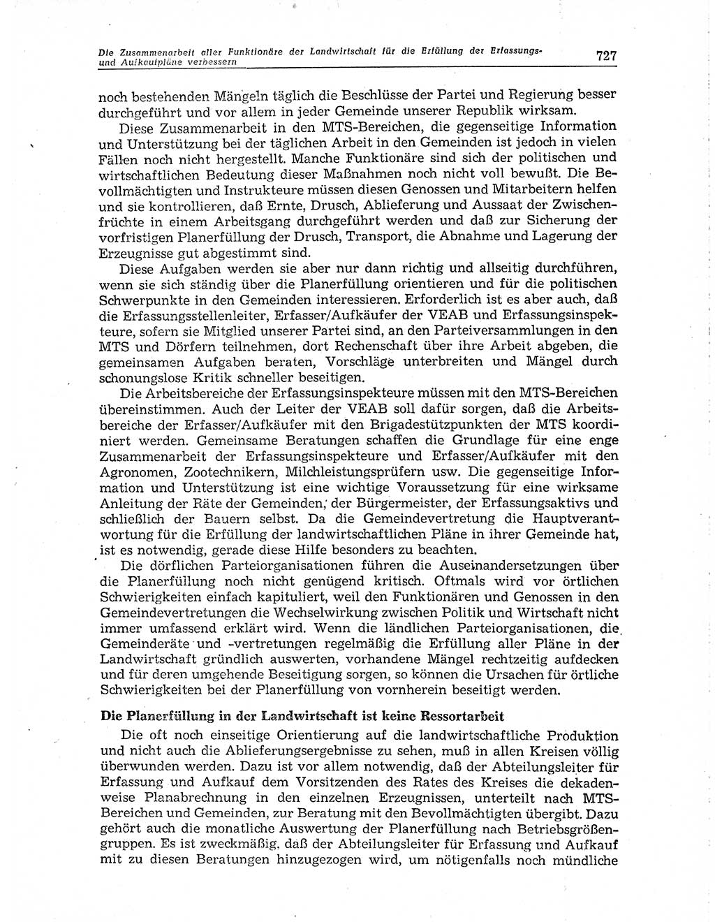 Neuer Weg (NW), Organ des Zentralkomitees (ZK) der SED (Sozialistische Einheitspartei Deutschlands) für Fragen des Parteiaufbaus und des Parteilebens, 10. Jahrgang [Deutsche Demokratische Republik (DDR)] 1955, Seite 727 (NW ZK SED DDR 1955, S. 727)