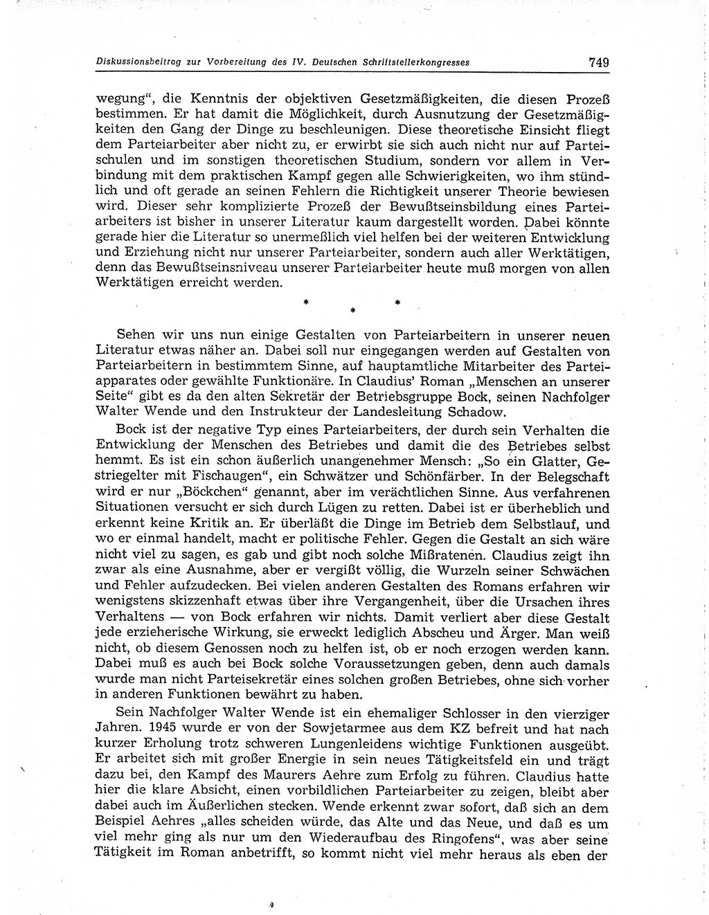 Neuer Weg (NW), Organ des Zentralkomitees (ZK) der SED (Sozialistische Einheitspartei Deutschlands) für Fragen des Parteiaufbaus und des Parteilebens, 10. Jahrgang [Deutsche Demokratische Republik (DDR)] 1955, Seite 749 (NW ZK SED DDR 1955, S. 749)