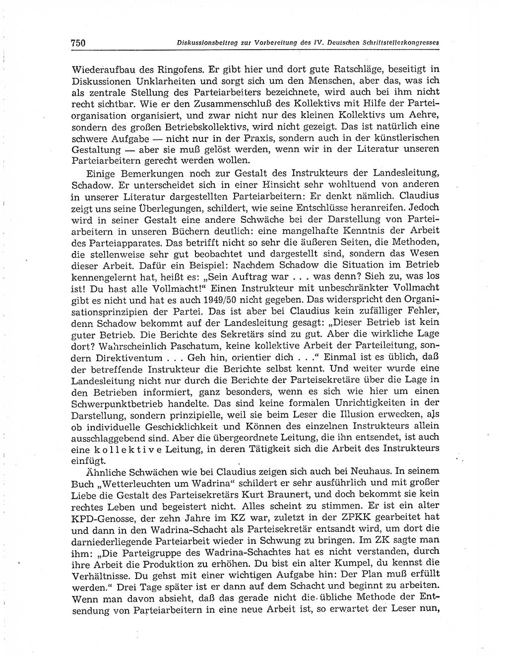 Neuer Weg (NW), Organ des Zentralkomitees (ZK) der SED (Sozialistische Einheitspartei Deutschlands) für Fragen des Parteiaufbaus und des Parteilebens, 10. Jahrgang [Deutsche Demokratische Republik (DDR)] 1955, Seite 750 (NW ZK SED DDR 1955, S. 750)