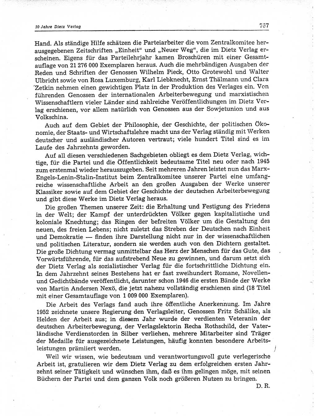 Neuer Weg (NW), Organ des Zentralkomitees (ZK) der SED (Sozialistische Einheitspartei Deutschlands) für Fragen des Parteiaufbaus und des Parteilebens, 10. Jahrgang [Deutsche Demokratische Republik (DDR)] 1955, Seite 767 (NW ZK SED DDR 1955, S. 767)