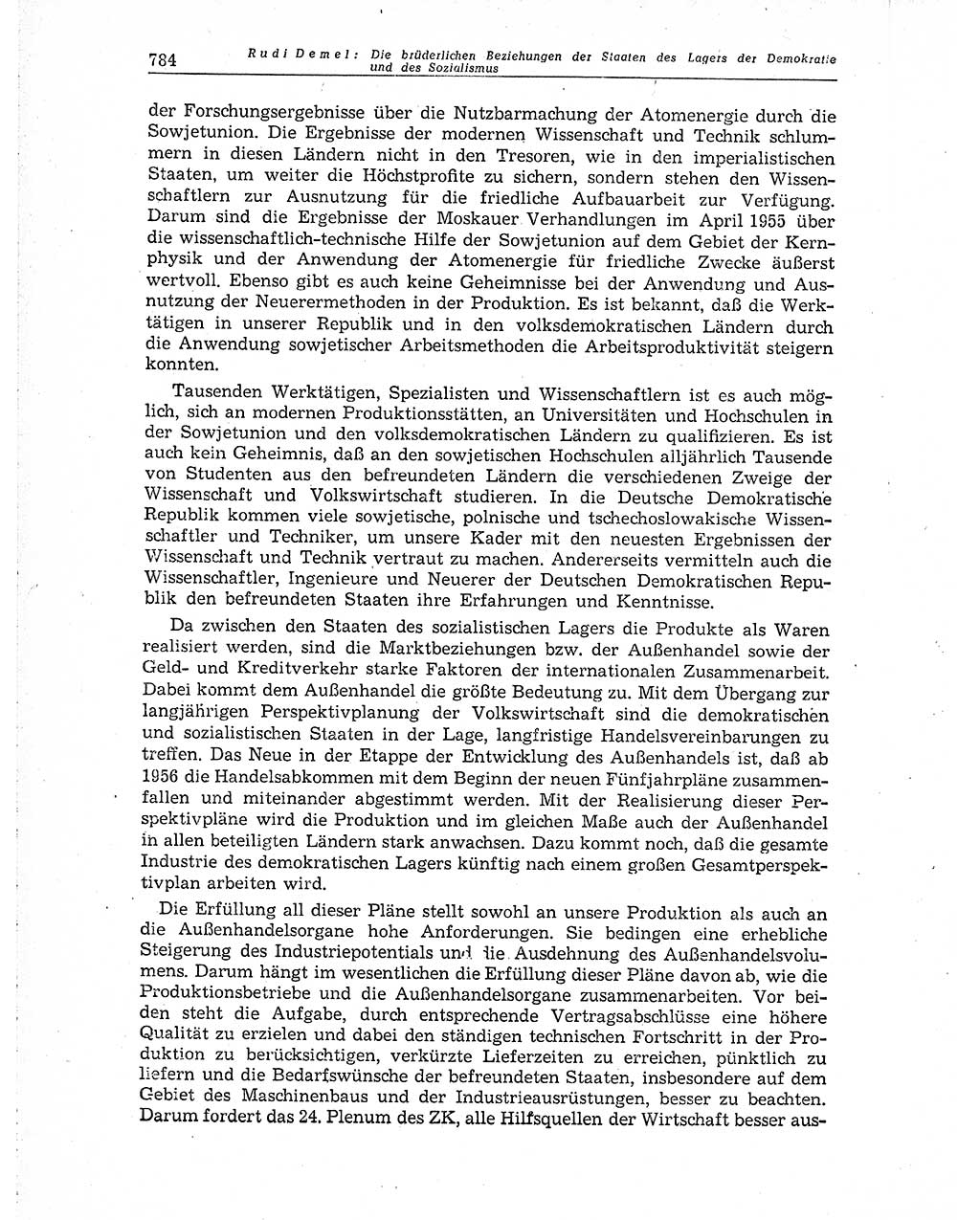 Neuer Weg (NW), Organ des Zentralkomitees (ZK) der SED (Sozialistische Einheitspartei Deutschlands) für Fragen des Parteiaufbaus und des Parteilebens, 10. Jahrgang [Deutsche Demokratische Republik (DDR)] 1955, Seite 784 (NW ZK SED DDR 1955, S. 784)