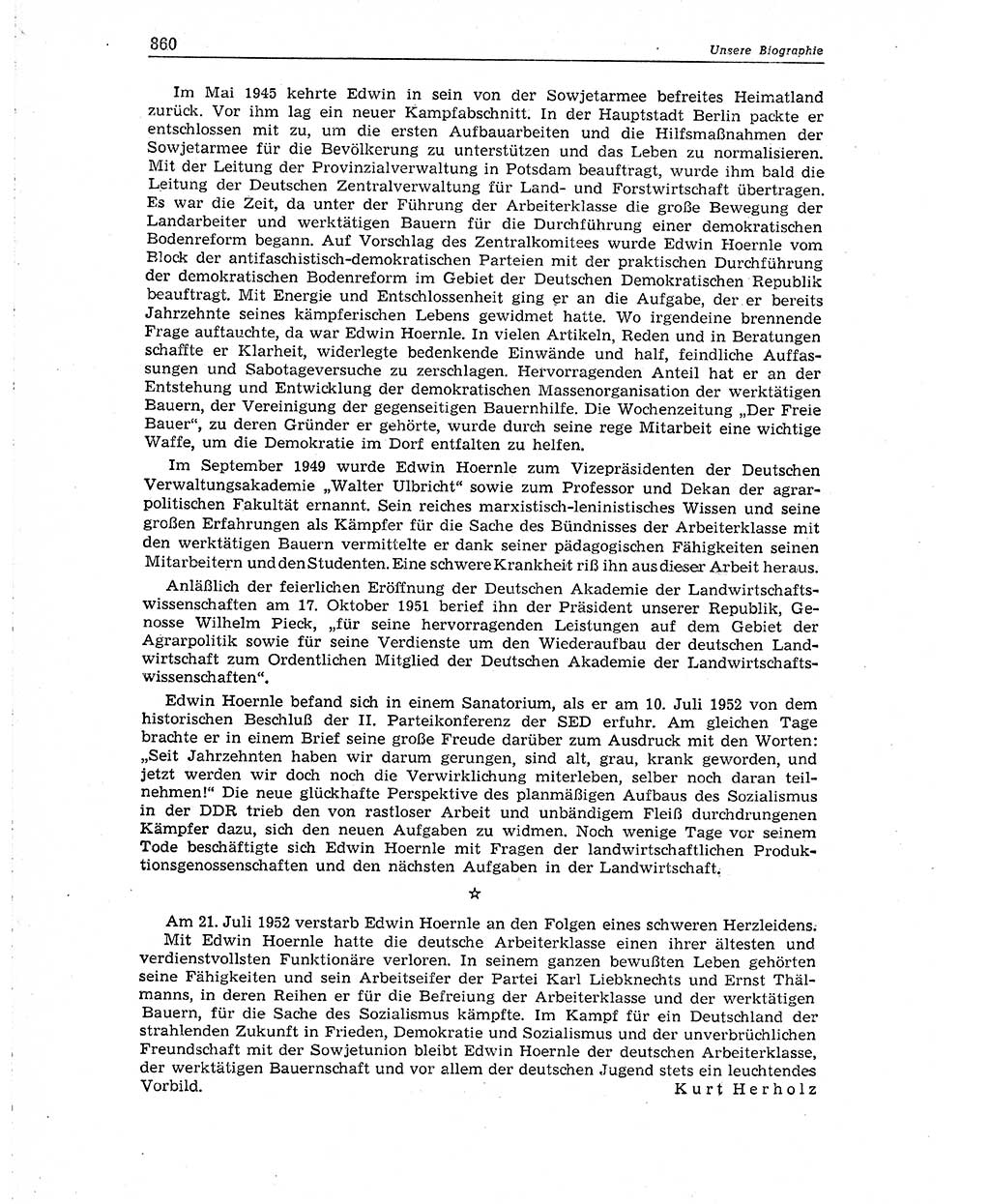 Neuer Weg (NW), Organ des Zentralkomitees (ZK) der SED (Sozialistische Einheitspartei Deutschlands) für Fragen des Parteiaufbaus und des Parteilebens, 10. Jahrgang [Deutsche Demokratische Republik (DDR)] 1955, Seite 860 (NW ZK SED DDR 1955, S. 860)