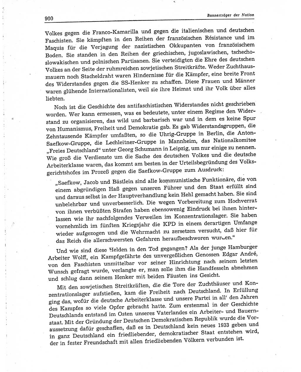 Neuer Weg (NW), Organ des Zentralkomitees (ZK) der SED (Sozialistische Einheitspartei Deutschlands) für Fragen des Parteiaufbaus und des Parteilebens, 10. Jahrgang [Deutsche Demokratische Republik (DDR)] 1955, Seite 900 (NW ZK SED DDR 1955, S. 900)