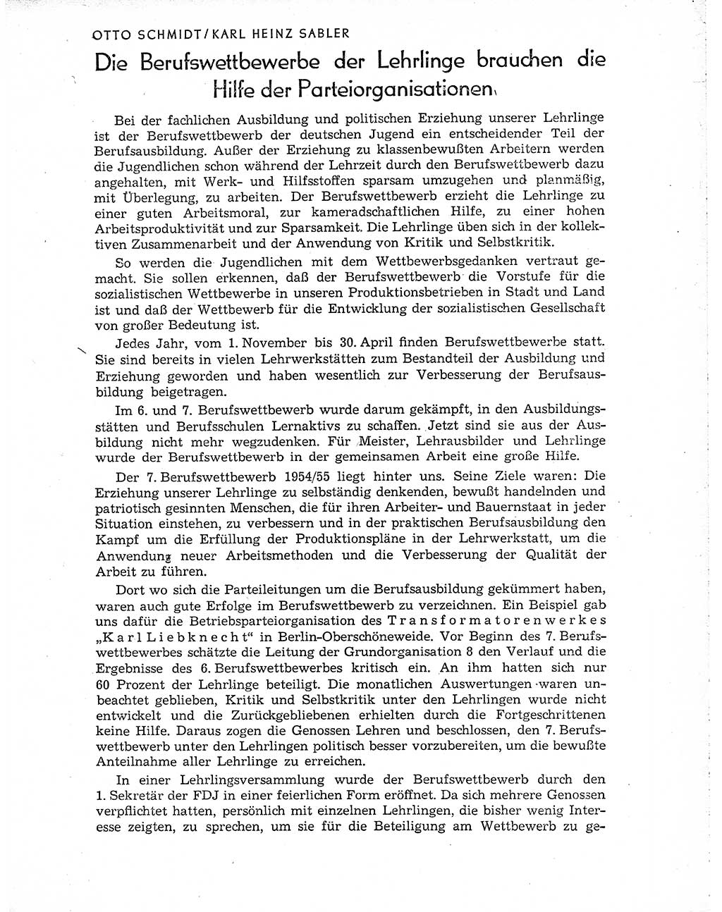 Neuer Weg (NW), Organ des Zentralkomitees (ZK) der SED (Sozialistische Einheitspartei Deutschlands) für Fragen des Parteiaufbaus und des Parteilebens, 10. Jahrgang [Deutsche Demokratische Republik (DDR)] 1955, Seite 905 (NW ZK SED DDR 1955, S. 905)
