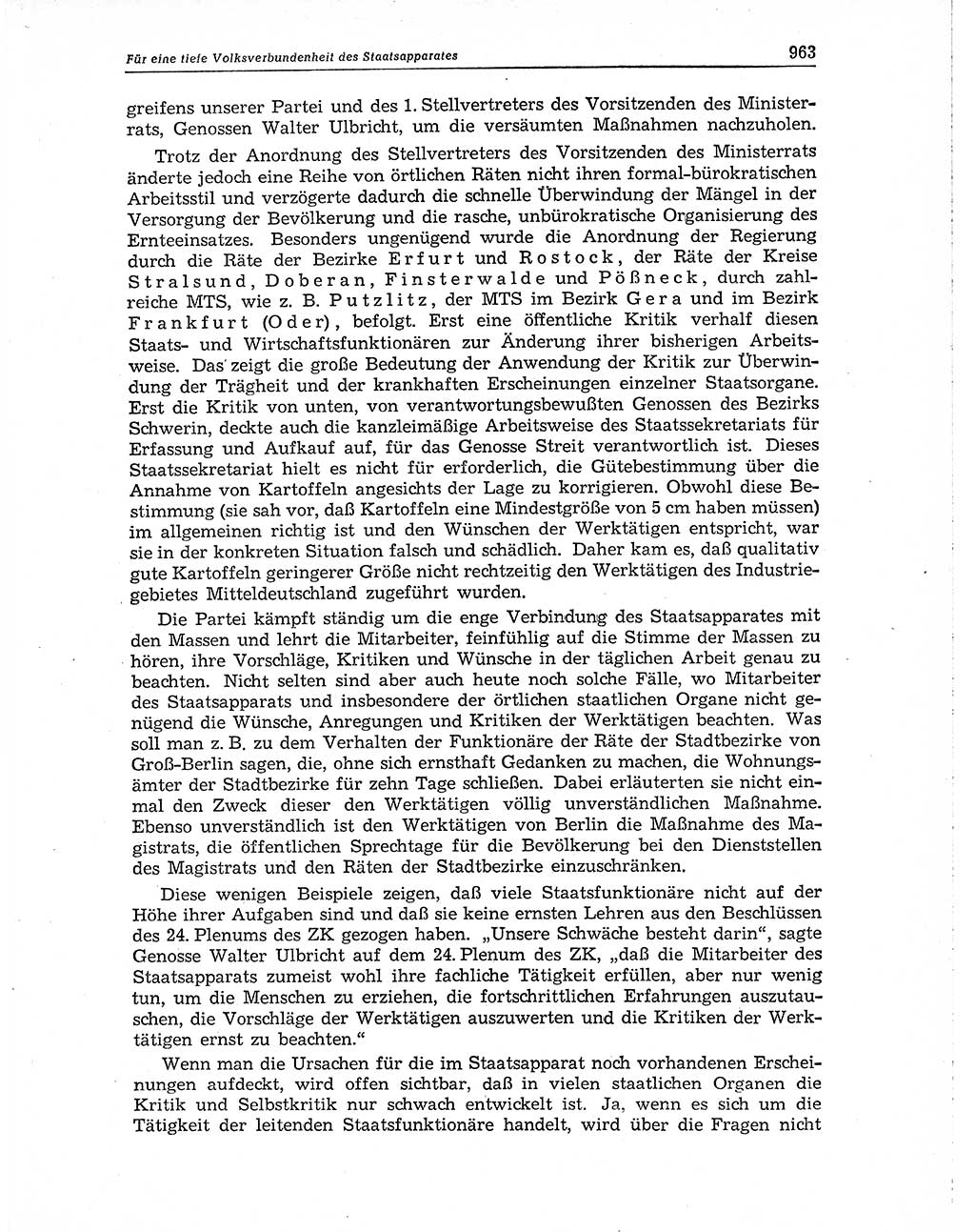 Neuer Weg (NW), Organ des Zentralkomitees (ZK) der SED (Sozialistische Einheitspartei Deutschlands) für Fragen des Parteiaufbaus und des Parteilebens, 10. Jahrgang [Deutsche Demokratische Republik (DDR)] 1955, Seite 963 (NW ZK SED DDR 1955, S. 963)