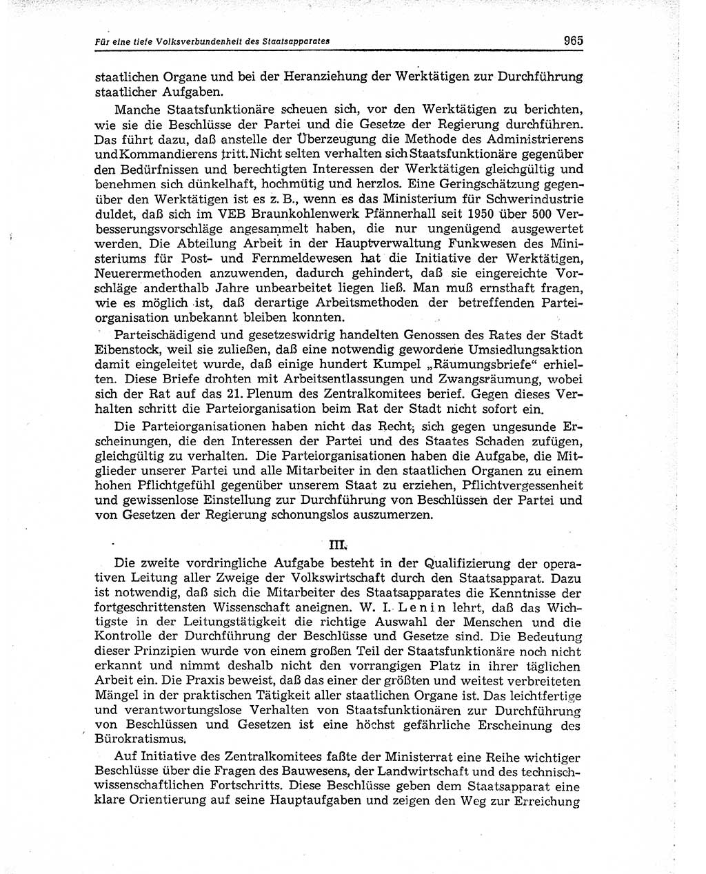 Neuer Weg (NW), Organ des Zentralkomitees (ZK) der SED (Sozialistische Einheitspartei Deutschlands) für Fragen des Parteiaufbaus und des Parteilebens, 10. Jahrgang [Deutsche Demokratische Republik (DDR)] 1955, Seite 965 (NW ZK SED DDR 1955, S. 965)