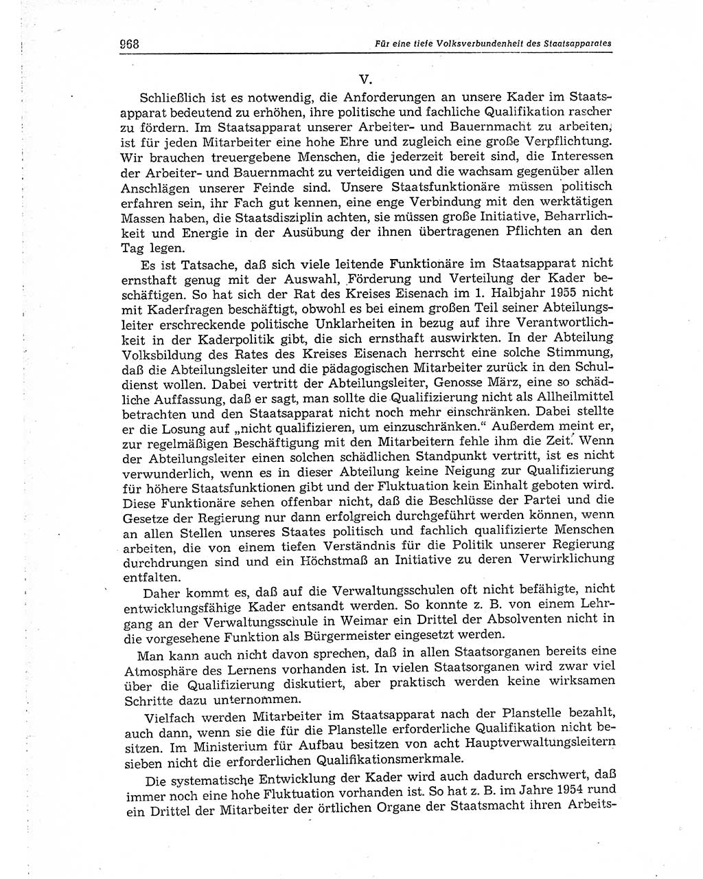 Neuer Weg (NW), Organ des Zentralkomitees (ZK) der SED (Sozialistische Einheitspartei Deutschlands) für Fragen des Parteiaufbaus und des Parteilebens, 10. Jahrgang [Deutsche Demokratische Republik (DDR)] 1955, Seite 968 (NW ZK SED DDR 1955, S. 968)