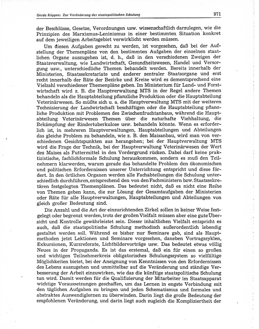 Neuer Weg (NW), Organ des Zentralkomitees (ZK) der SED (Sozialistische Einheitspartei Deutschlands) für Fragen des Parteiaufbaus und des Parteilebens, 10. Jahrgang [Deutsche Demokratische Republik (DDR)] 1955, Seite 971 (NW ZK SED DDR 1955, S. 971)