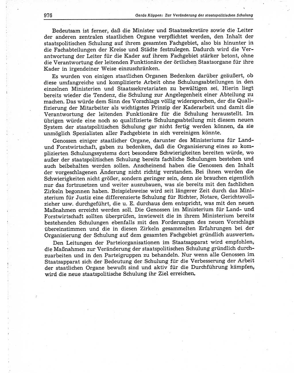 Neuer Weg (NW), Organ des Zentralkomitees (ZK) der SED (Sozialistische Einheitspartei Deutschlands) für Fragen des Parteiaufbaus und des Parteilebens, 10. Jahrgang [Deutsche Demokratische Republik (DDR)] 1955, Seite 976 (NW ZK SED DDR 1955, S. 976)