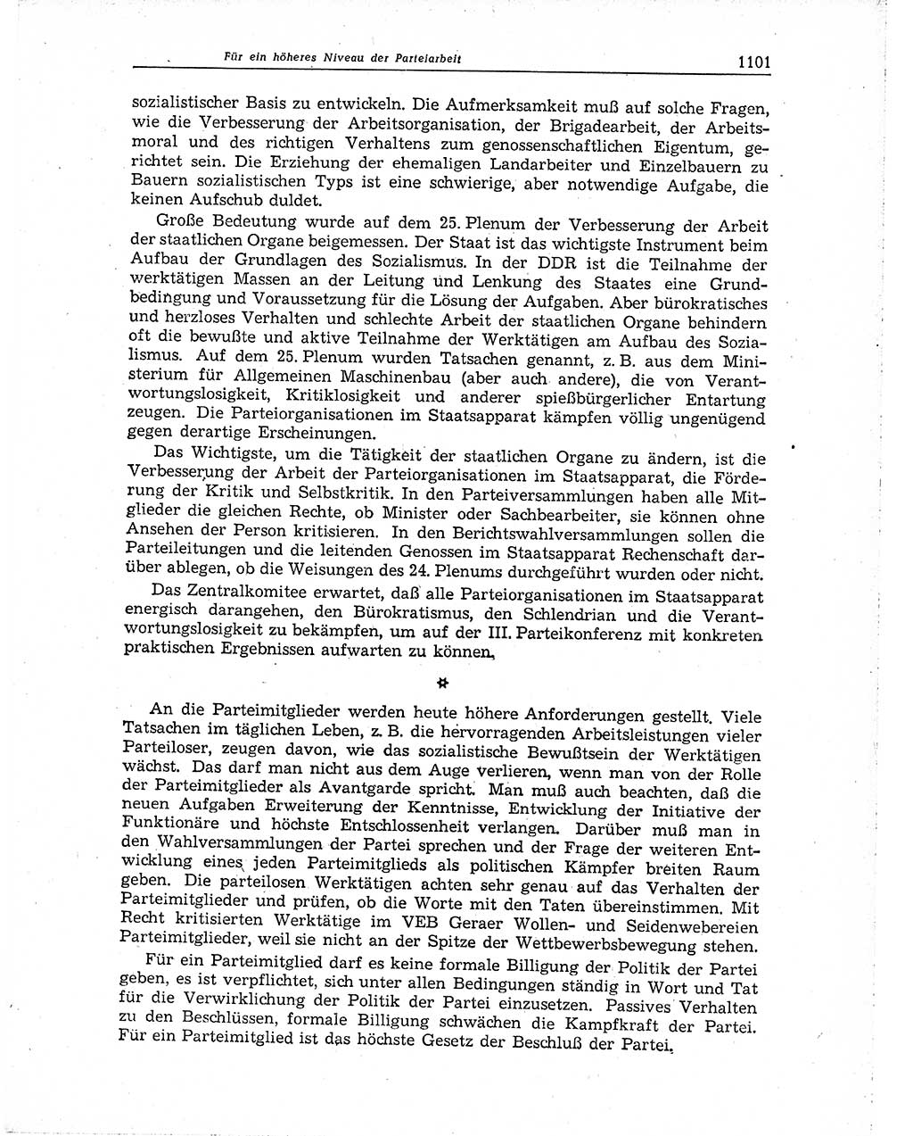 Neuer Weg (NW), Organ des Zentralkomitees (ZK) der SED (Sozialistische Einheitspartei Deutschlands) für Fragen des Parteiaufbaus und des Parteilebens, 10. Jahrgang [Deutsche Demokratische Republik (DDR)] 1955, Seite 1101 (NW ZK SED DDR 1955, S. 1101)