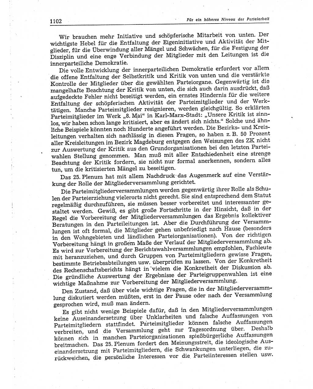 Neuer Weg (NW), Organ des Zentralkomitees (ZK) der SED (Sozialistische Einheitspartei Deutschlands) für Fragen des Parteiaufbaus und des Parteilebens, 10. Jahrgang [Deutsche Demokratische Republik (DDR)] 1955, Seite 1102 (NW ZK SED DDR 1955, S. 1102)