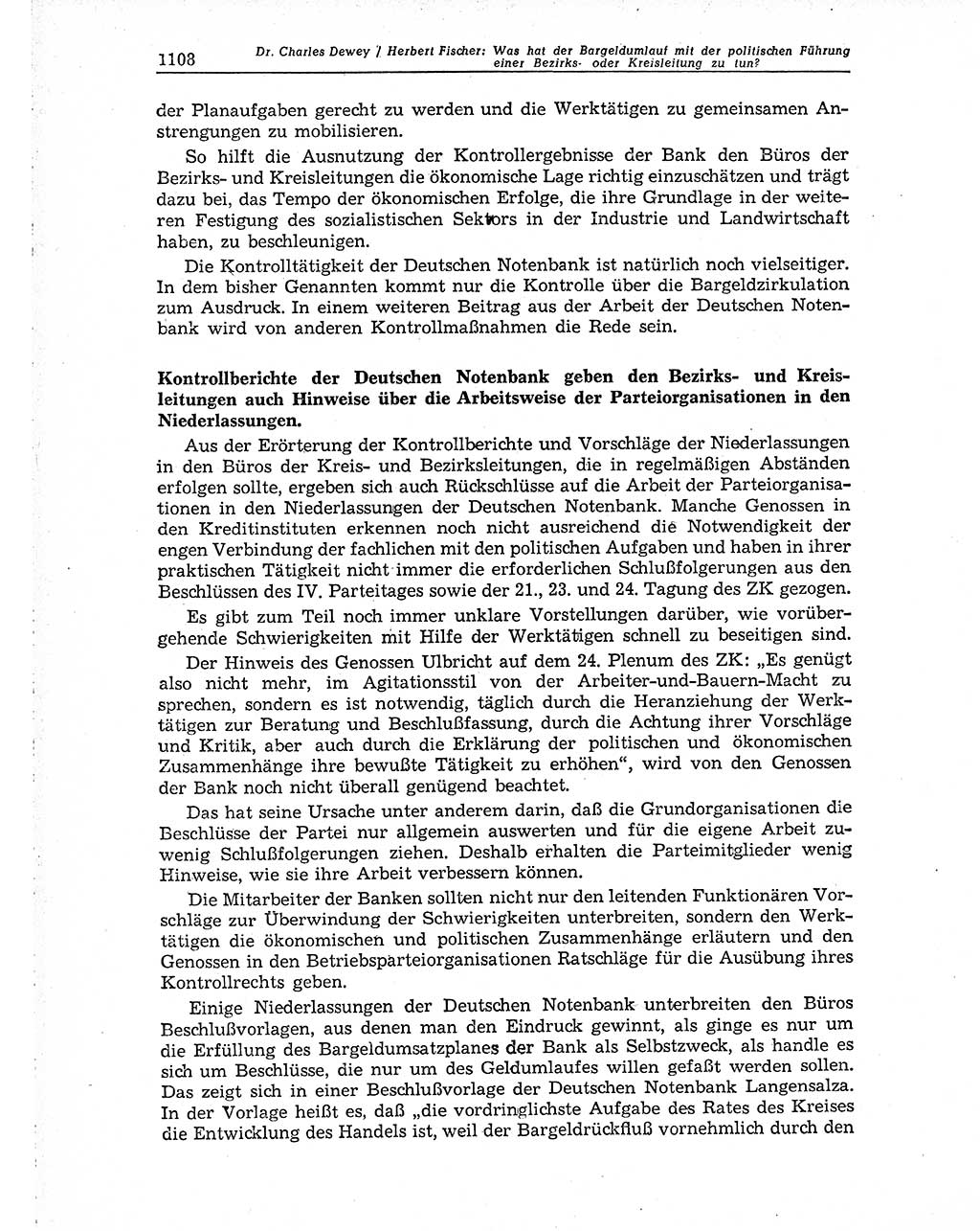 Neuer Weg (NW), Organ des Zentralkomitees (ZK) der SED (Sozialistische Einheitspartei Deutschlands) für Fragen des Parteiaufbaus und des Parteilebens, 10. Jahrgang [Deutsche Demokratische Republik (DDR)] 1955, Seite 1108 (NW ZK SED DDR 1955, S. 1108)