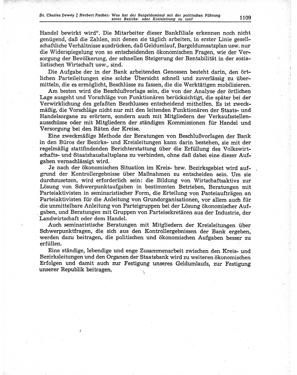 Neuer Weg (NW), Organ des Zentralkomitees (ZK) der SED (Sozialistische Einheitspartei Deutschlands) für Fragen des Parteiaufbaus und des Parteilebens, 10. Jahrgang [Deutsche Demokratische Republik (DDR)] 1955, Seite 1109 (NW ZK SED DDR 1955, S. 1109)
