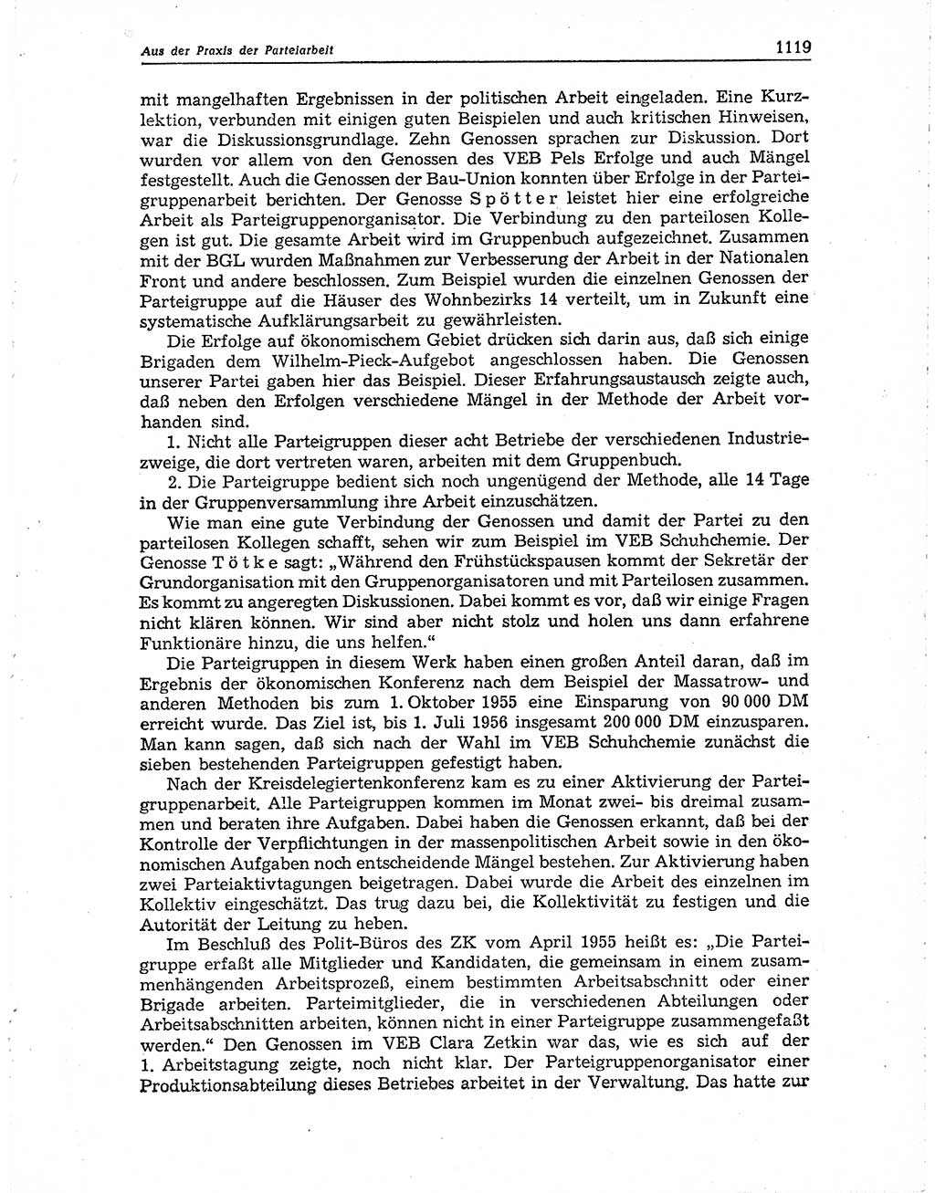 Neuer Weg (NW), Organ des Zentralkomitees (ZK) der SED (Sozialistische Einheitspartei Deutschlands) für Fragen des Parteiaufbaus und des Parteilebens, 10. Jahrgang [Deutsche Demokratische Republik (DDR)] 1955, Seite 1120 (NW ZK SED DDR 1955, S. 1120)