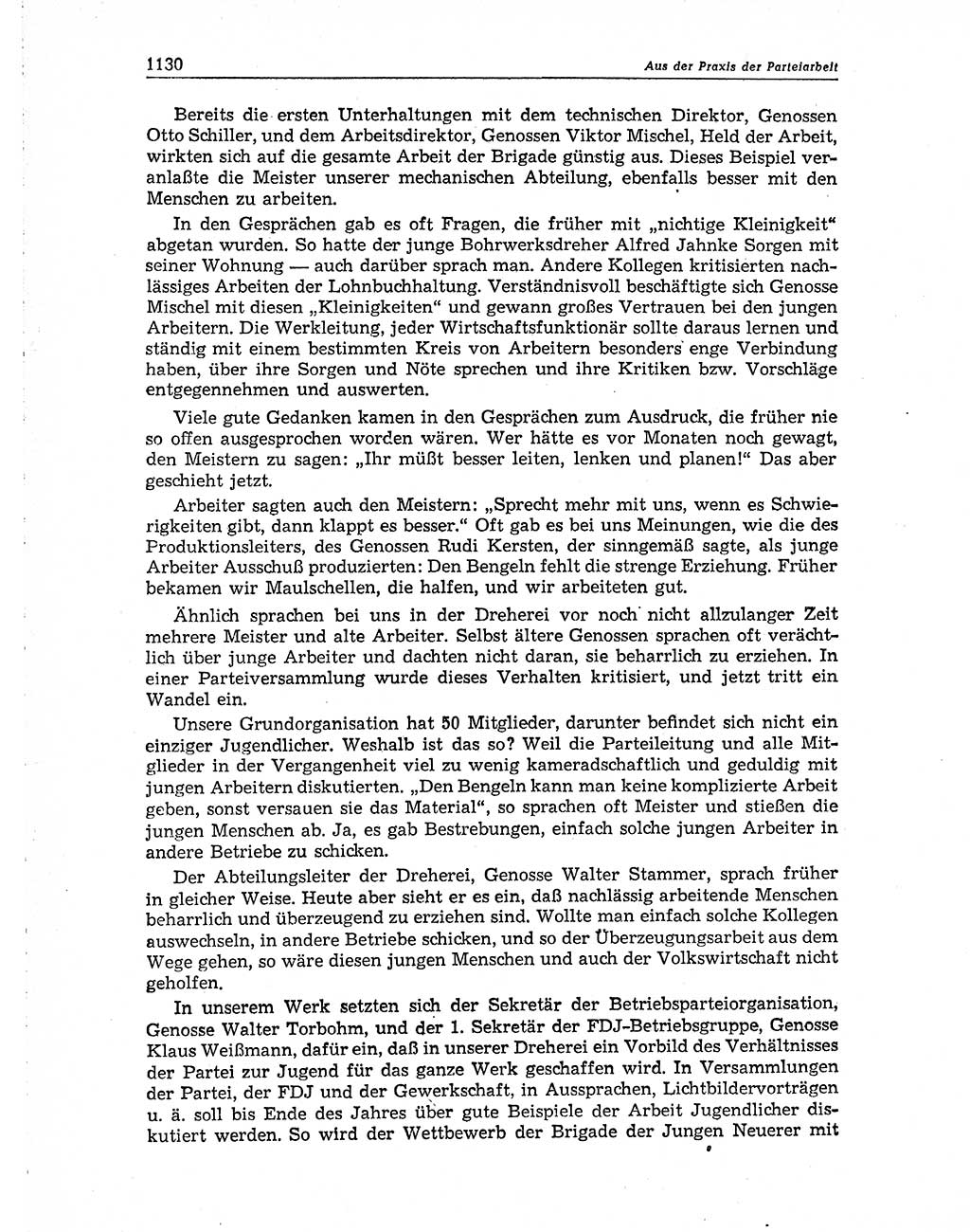 Neuer Weg (NW), Organ des Zentralkomitees (ZK) der SED (Sozialistische Einheitspartei Deutschlands) für Fragen des Parteiaufbaus und des Parteilebens, 10. Jahrgang [Deutsche Demokratische Republik (DDR)] 1955, Seite 1130 (NW ZK SED DDR 1955, S. 1130)