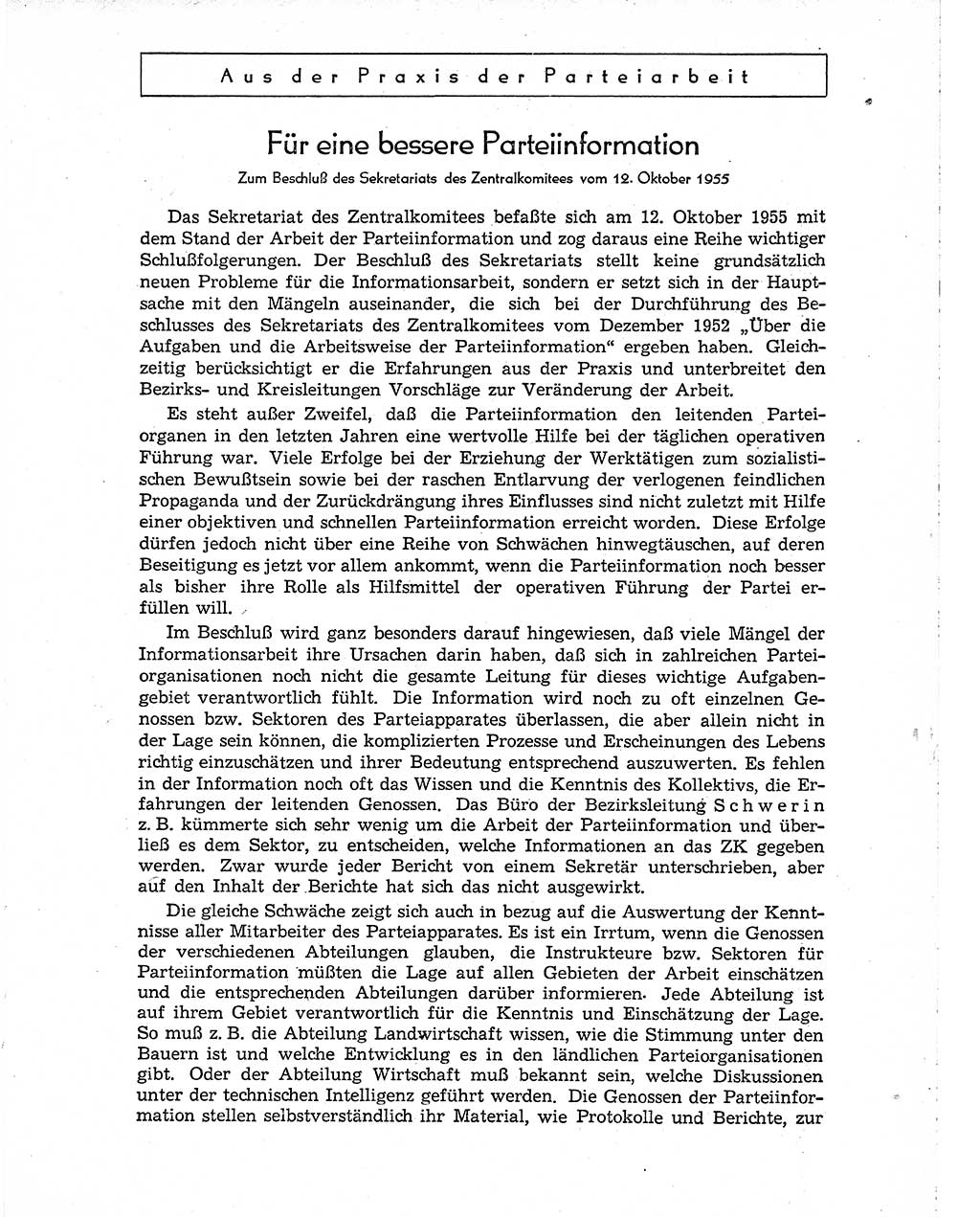 Neuer Weg (NW), Organ des Zentralkomitees (ZK) der SED (Sozialistische Einheitspartei Deutschlands) für Fragen des Parteiaufbaus und des Parteilebens, 10. Jahrgang [Deutsche Demokratische Republik (DDR)] 1955, Seite 1177 (NW ZK SED DDR 1955, S. 1177)