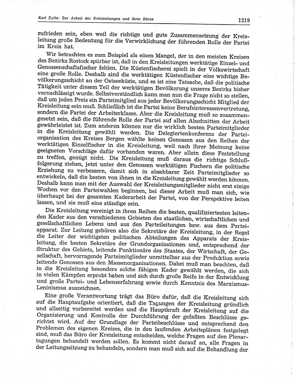 Neuer Weg (NW), Organ des Zentralkomitees (ZK) der SED (Sozialistische Einheitspartei Deutschlands) für Fragen des Parteiaufbaus und des Parteilebens, 10. Jahrgang [Deutsche Demokratische Republik (DDR)] 1955, Seite 1219 (NW ZK SED DDR 1955, S. 1219)