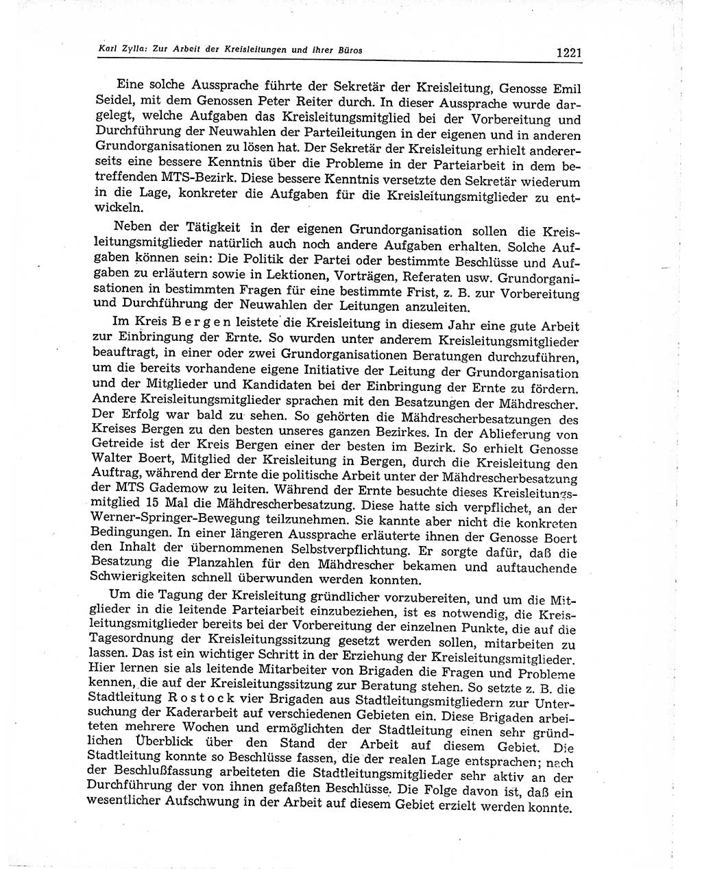 Neuer Weg (NW), Organ des Zentralkomitees (ZK) der SED (Sozialistische Einheitspartei Deutschlands) für Fragen des Parteiaufbaus und des Parteilebens, 10. Jahrgang [Deutsche Demokratische Republik (DDR)] 1955, Seite 1221 (NW ZK SED DDR 1955, S. 1221)