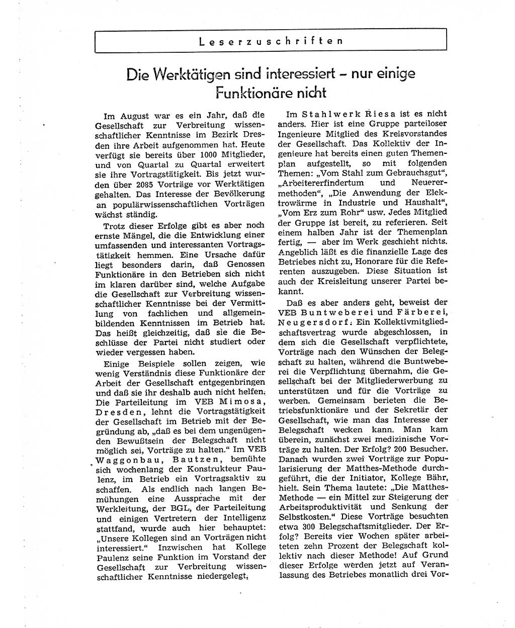 Neuer Weg (NW), Organ des Zentralkomitees (ZK) der SED (Sozialistische Einheitspartei Deutschlands) für Fragen des Parteiaufbaus und des Parteilebens, 10. Jahrgang [Deutsche Demokratische Republik (DDR)] 1955, Seite 1274 (NW ZK SED DDR 1955, S. 1274)